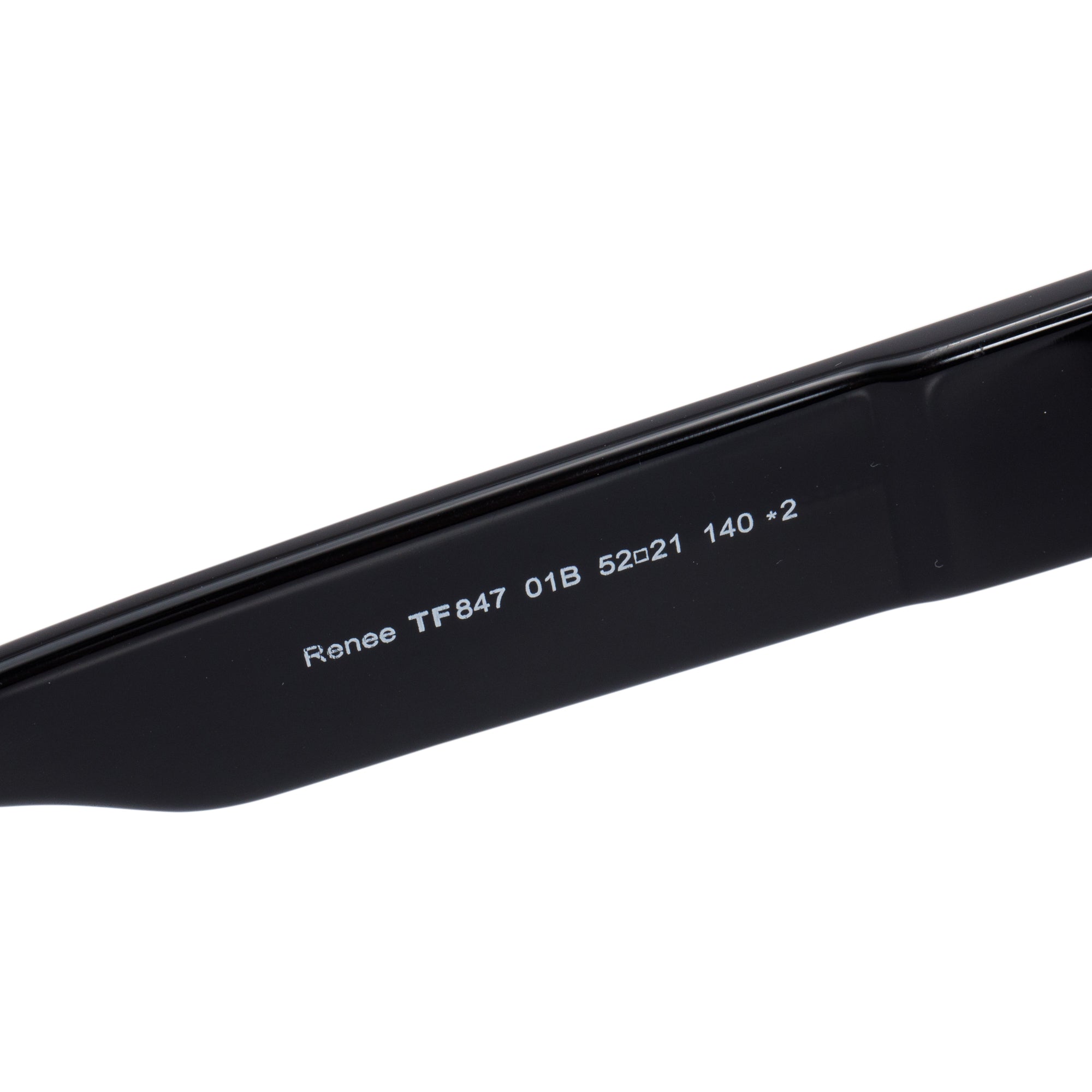 Tom Ford TF847 Black Acetate Renee Square Sunglasses w/ Box