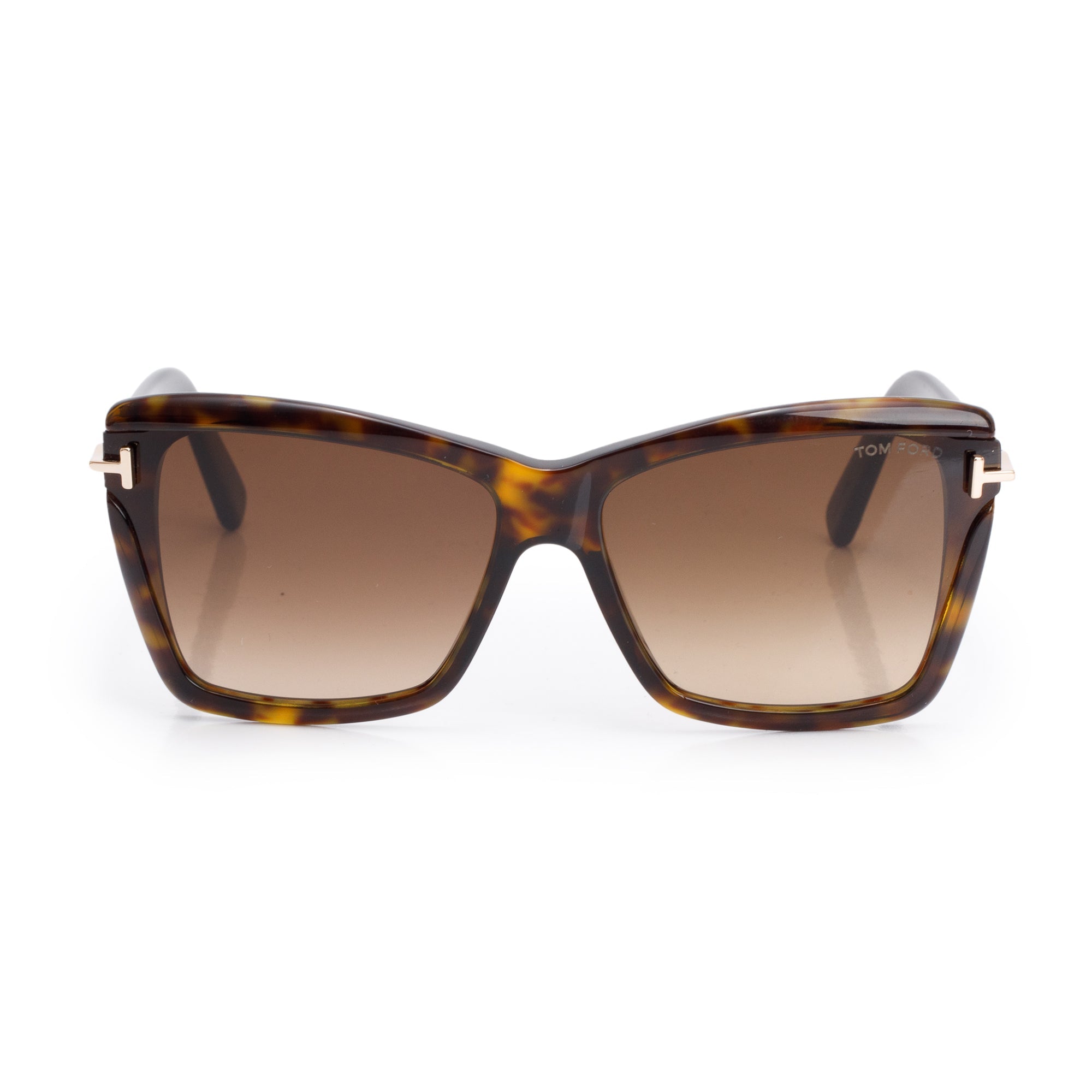 Tom Ford TF849 Havana Acetate Lea Butterfly Sunglasses