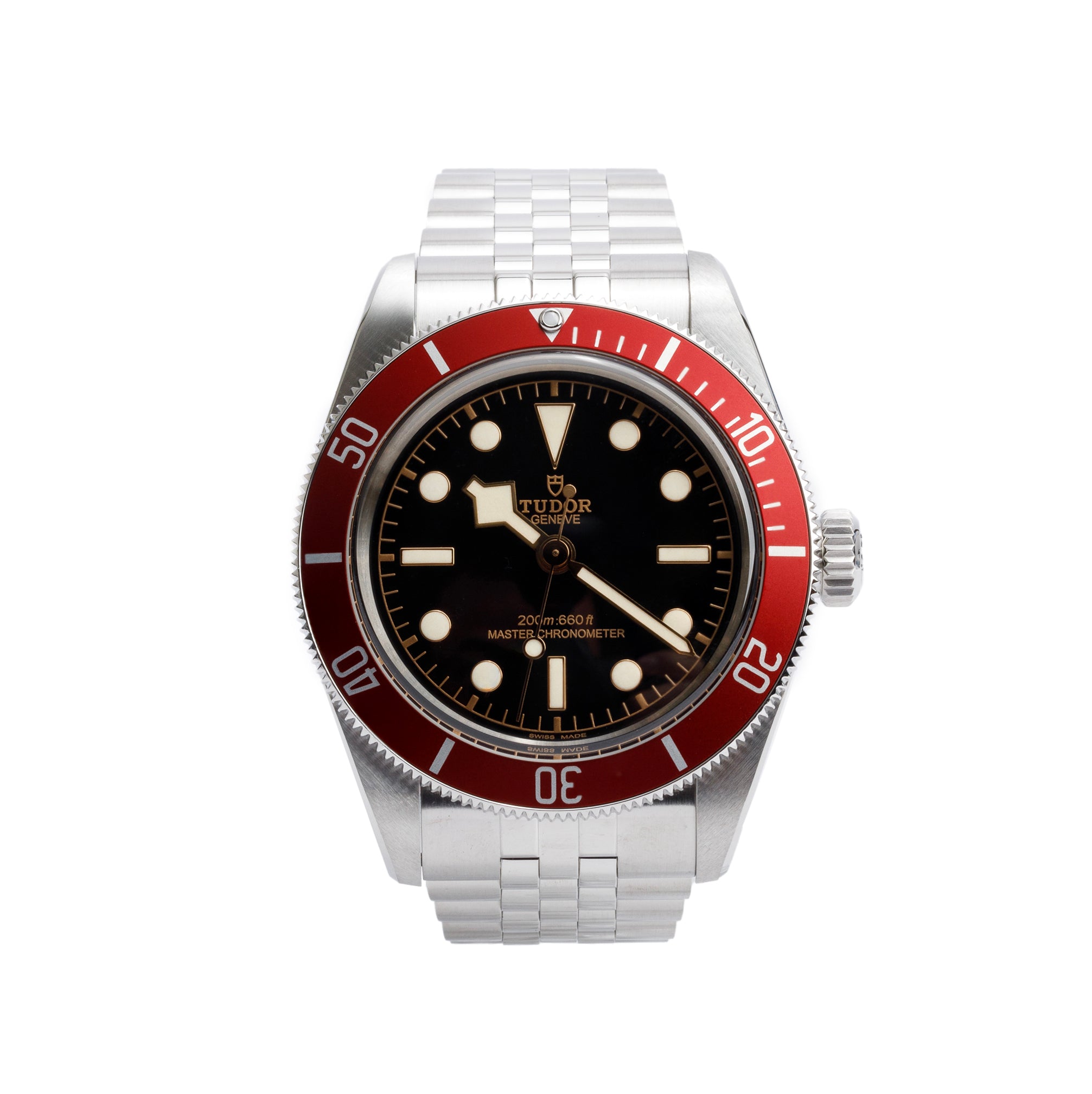 Tudor 2023 Stainless Steel Red Black Bay 41 MM Automatic Watch 7941A1A0RU w/ Box & Papers