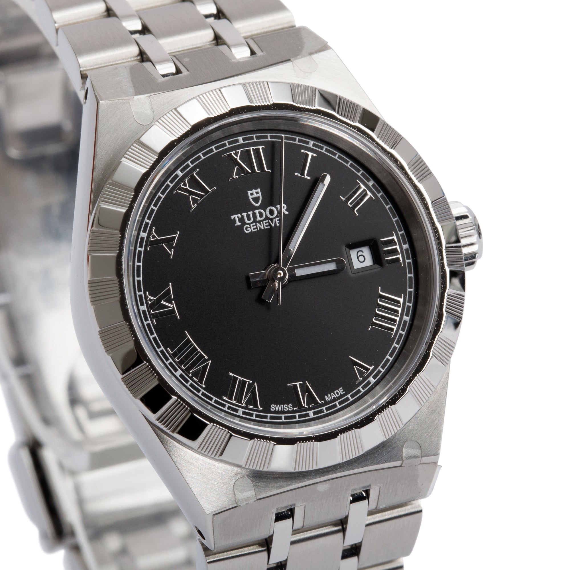 Tudor 2024 Stainless Steel Royal Black Dial 28 MM Automatic Watch 28300 w/ Box & Papers