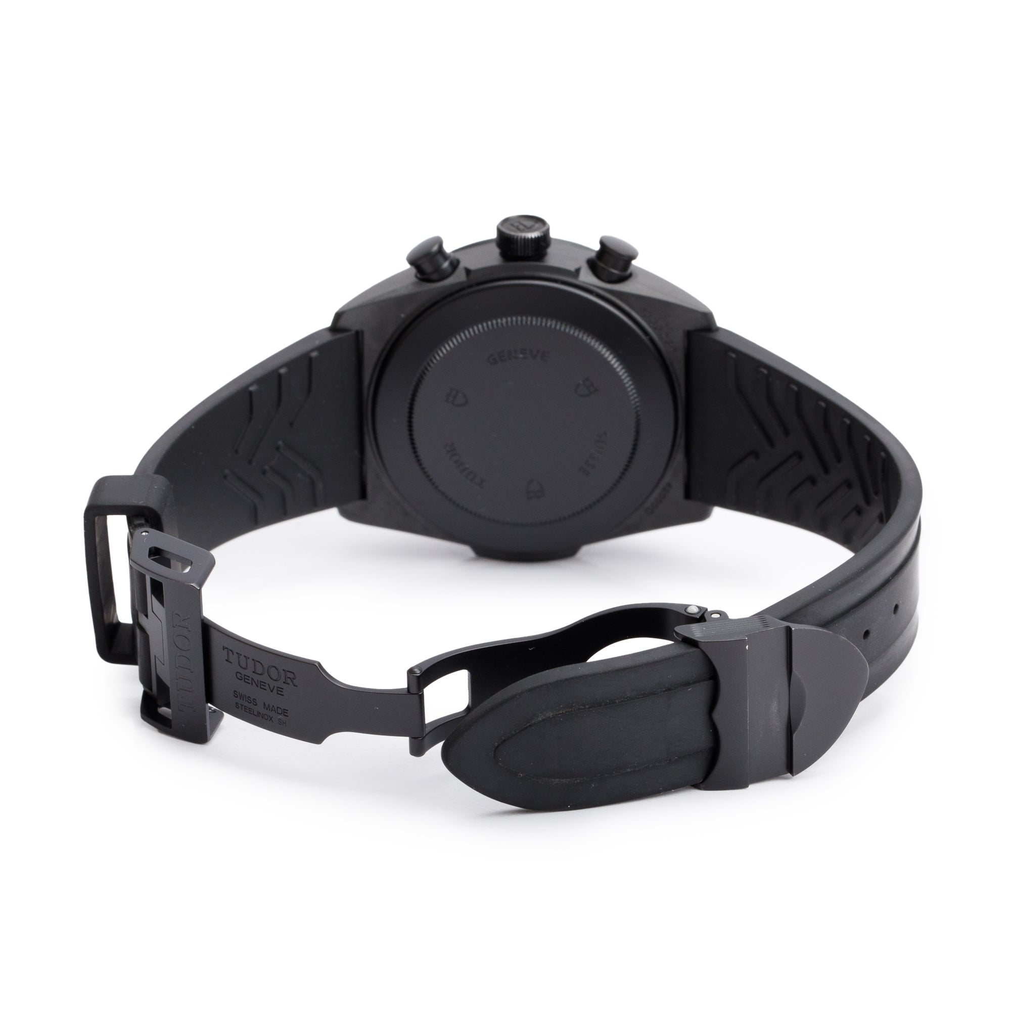 Tudor Black Ceramic Fastrider Black Shield Red Dial 42 MM Chronograph Automatic Watch 42000CR w/ Box & Papers