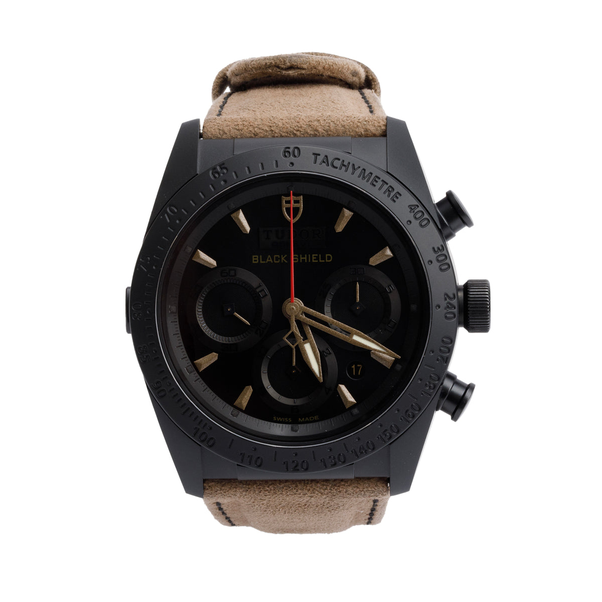 Tudor Black PVD Stainless Steel Fastrider Black Shield 42 MM Automatic ...
