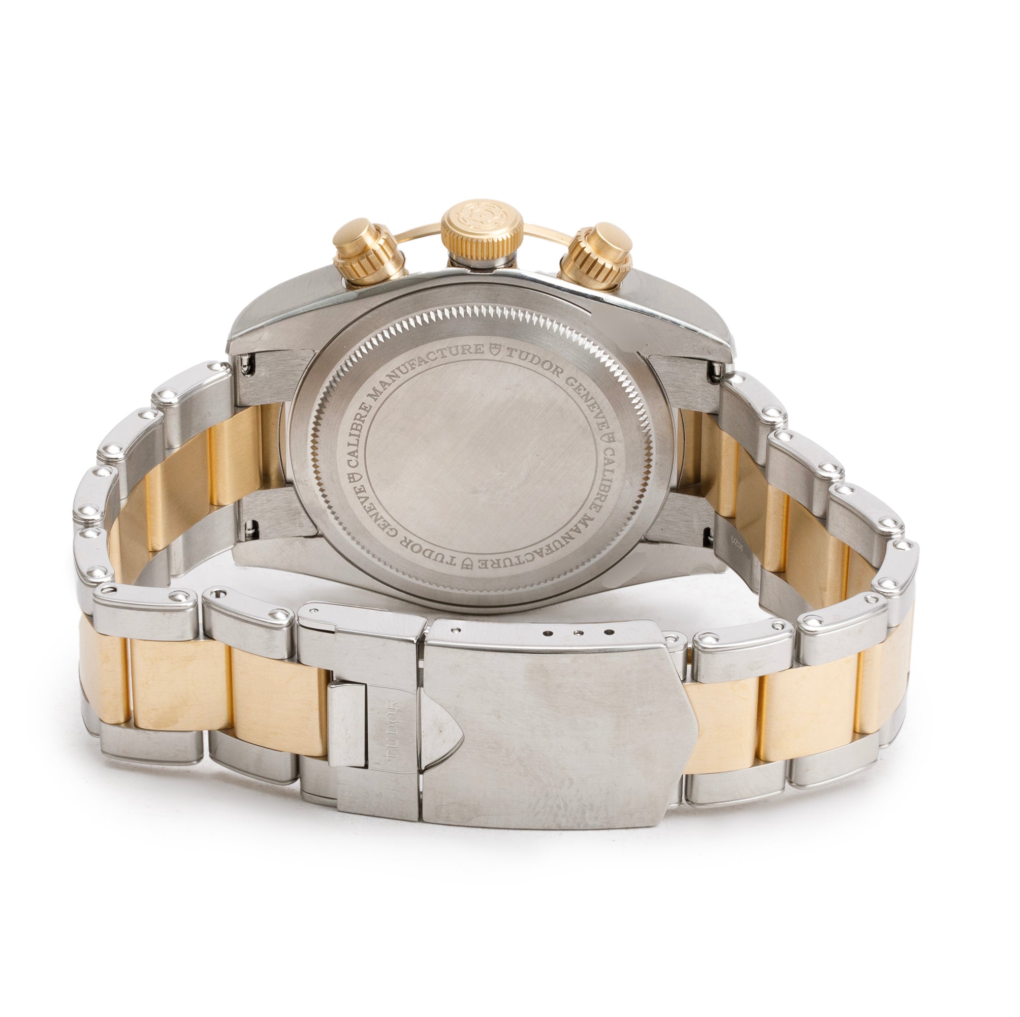 Tudor Stainless Steel & 18k Yellow Gold Black Bay Chronograph 41 MM Automatic Watch 79363N w/ Box & Papers