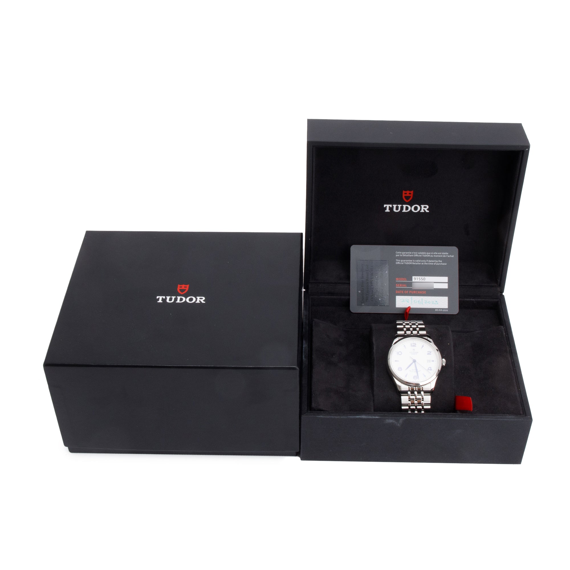 Tudor Stainless Steel 1926 39 MM Automatic Watch w/ Box & Papers