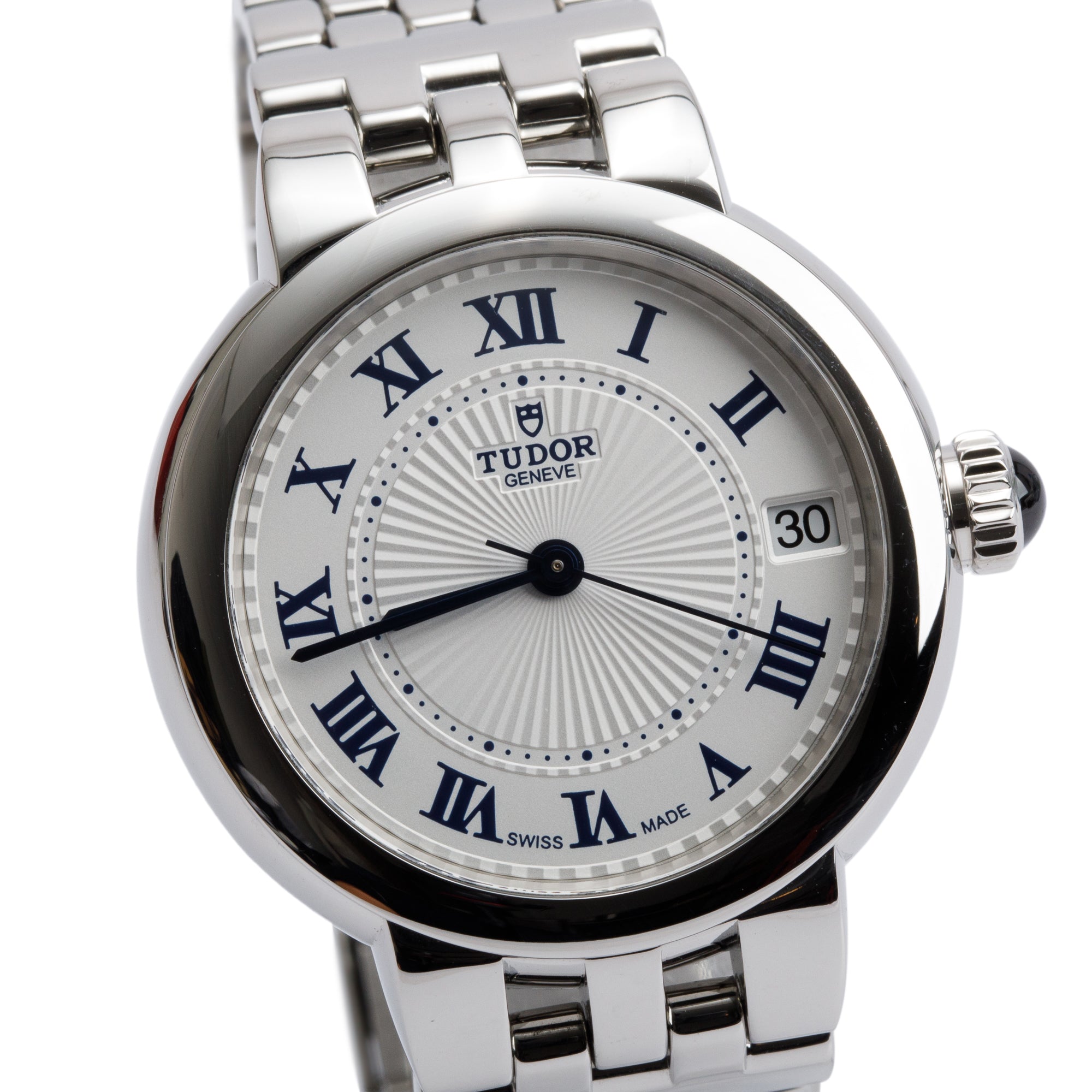 Tudor Stainless Steel Clair de Rose 34 MM Automatic Watch 35800 w/ Box & Papers
