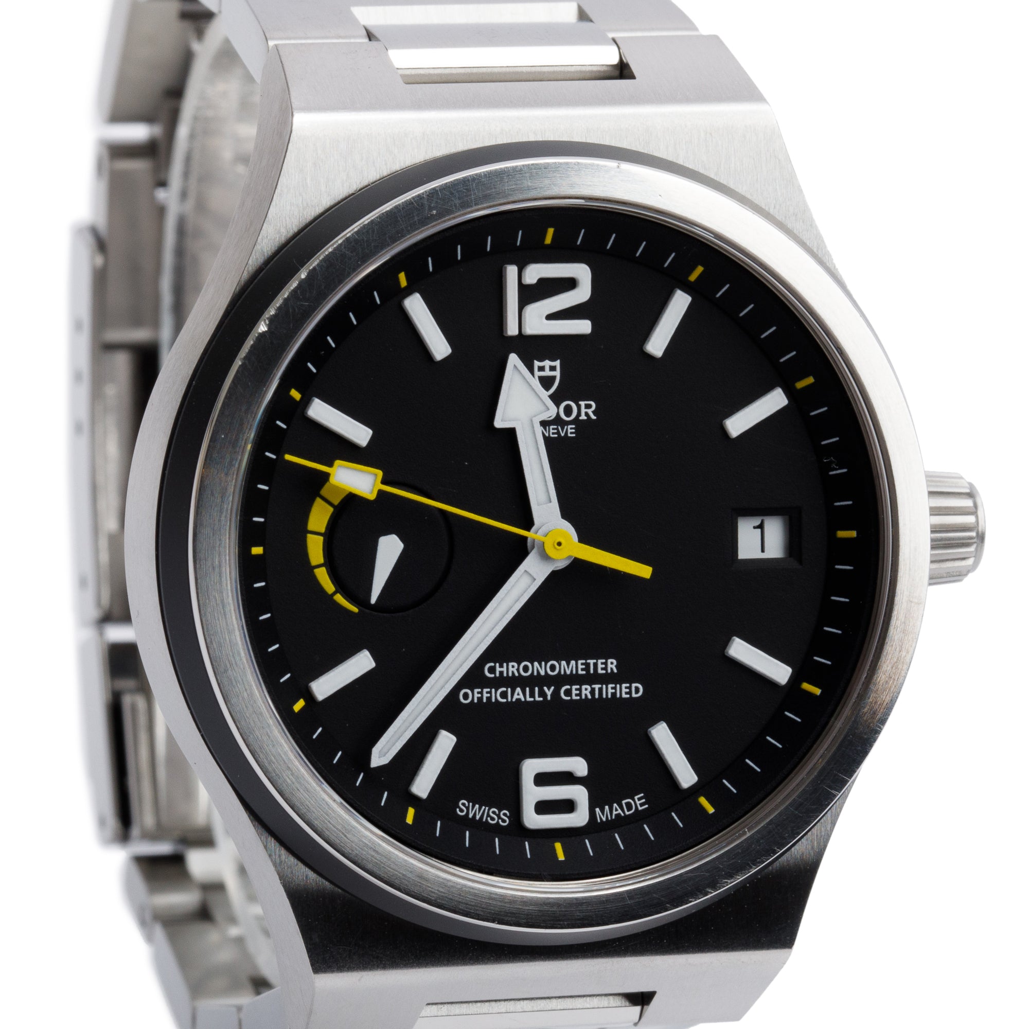 Tudor Stainless Steel North Flag 40 MM Automatic Watch 91210N w/ Box & Papers