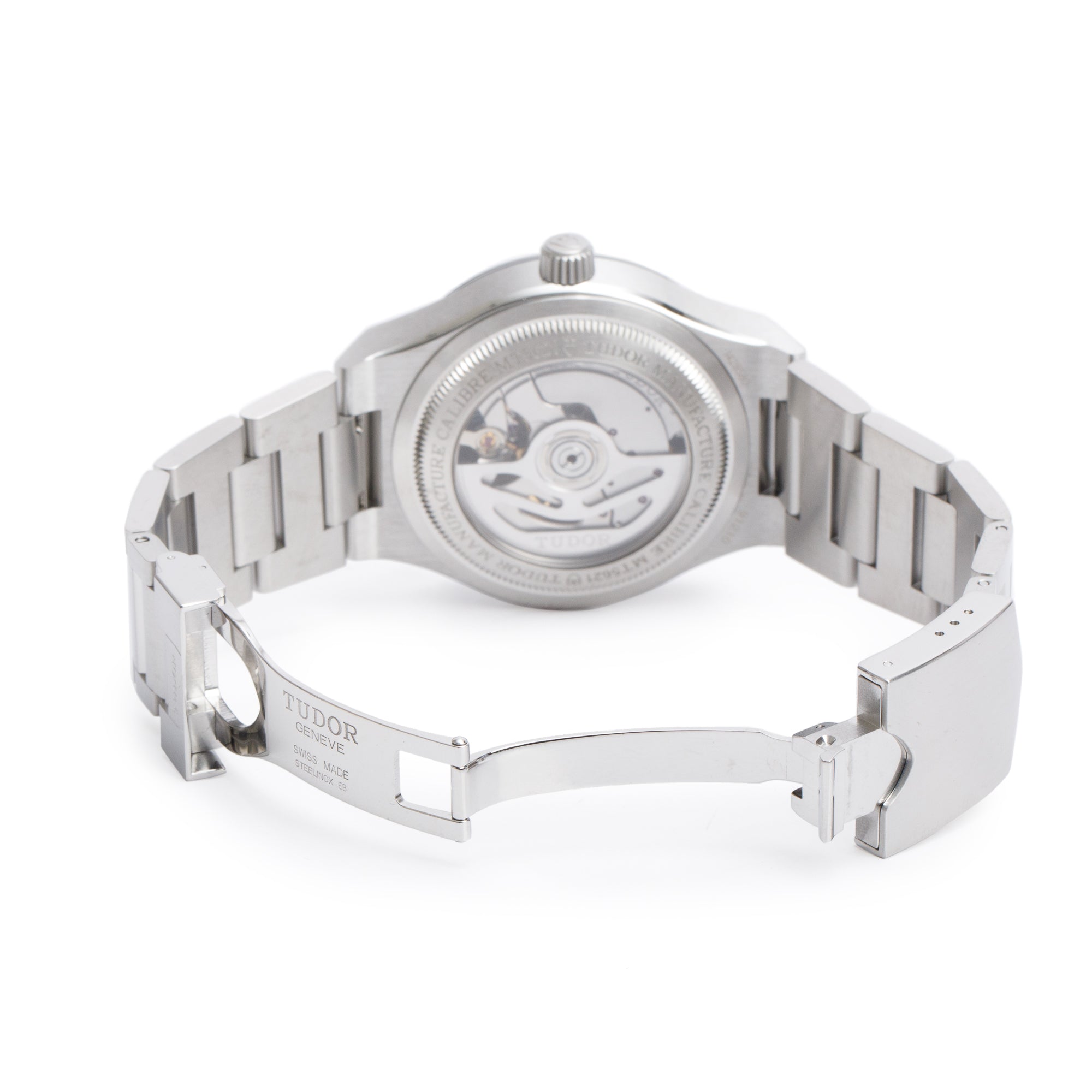 Tudor Stainless Steel North Flag 40 MM Automatic Watch 91210N w/ Box & Papers