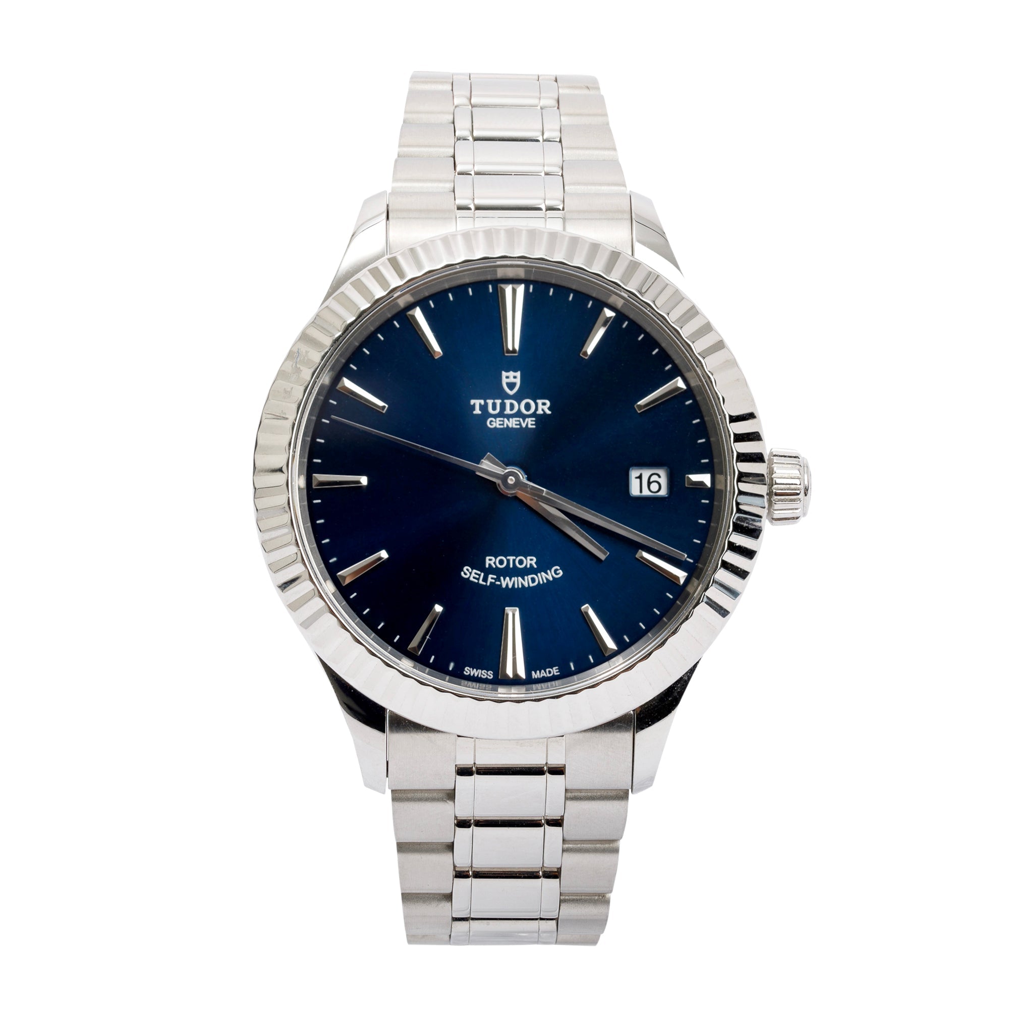 Tudor Stainless Steel Style 38 MM Automatic Watch w/ Box Papers