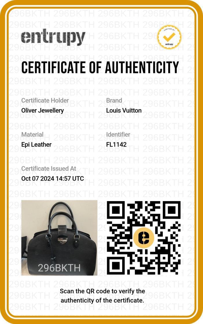 Louis Vuitton Black Epi Leather Pont-Neuf GM