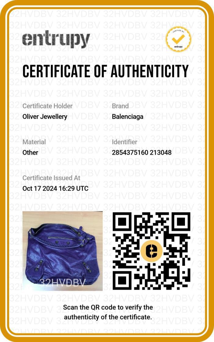 Balenciaga Purple Cassis Agneau Leather Giant 12 Day Bag