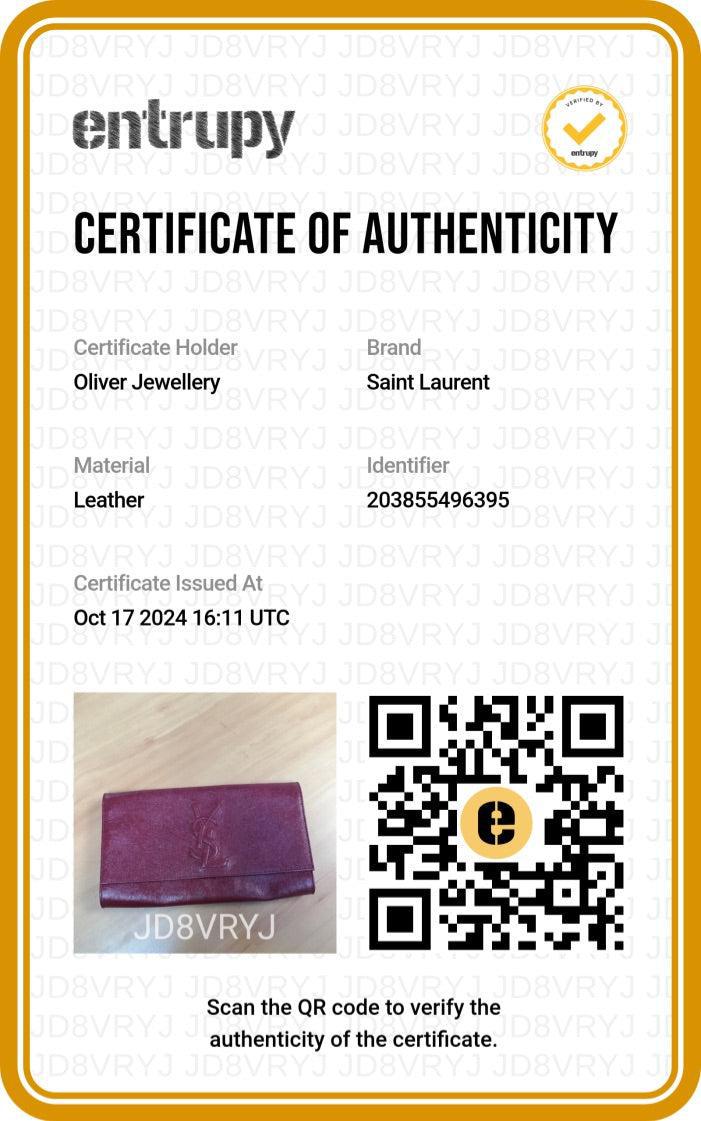 Saint Laurent Large Red Patent Leather Belle de Jour Clutch