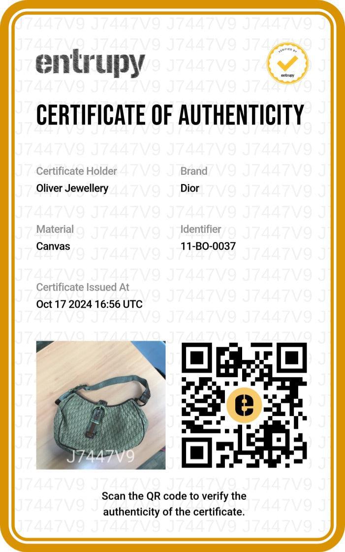 Christian Dior Vintage Brown Diorissimo Canvas Buckle Hobo Bag