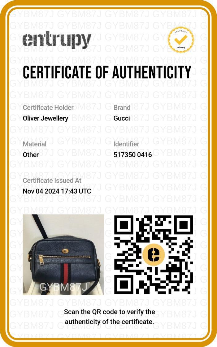 Gucci White Textured Dollar Calfskin Leather Mini Ophidia Crossbody Bag