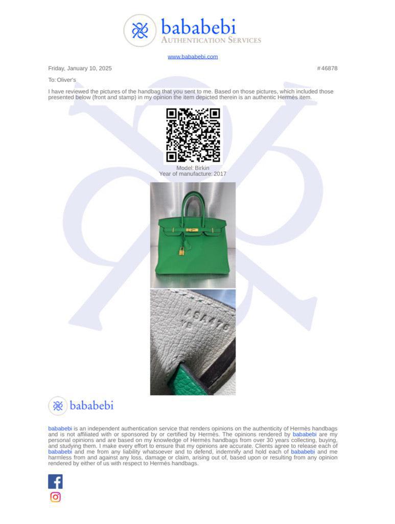 Hermes 'Special Order' Bambou Togo Birkin 35