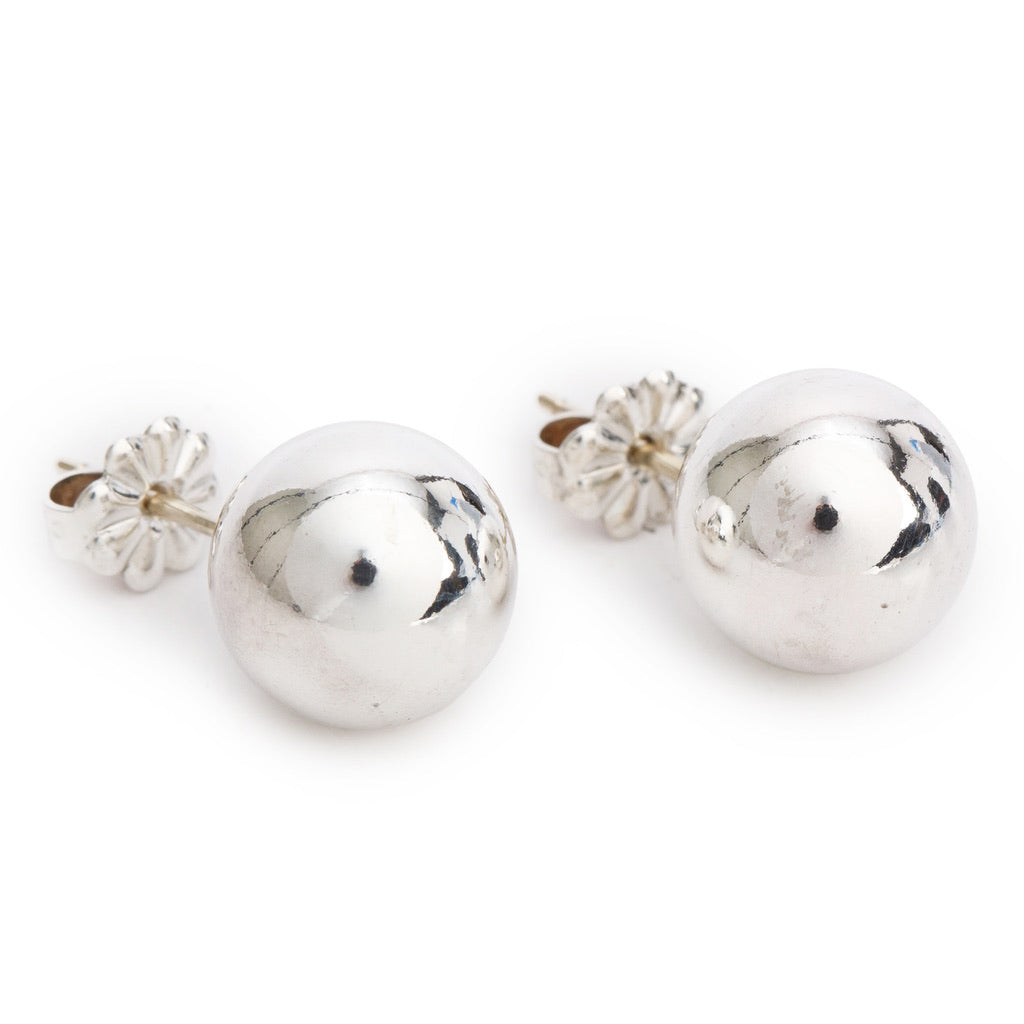 Tiffany & Co. Sterling Silver HardWear 8 MM Ball Earrings