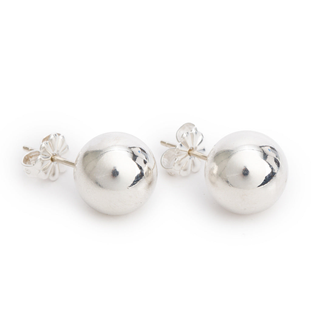 Tiffany & Co. Sterling Silver HardWear 10 MM Ball Earrings