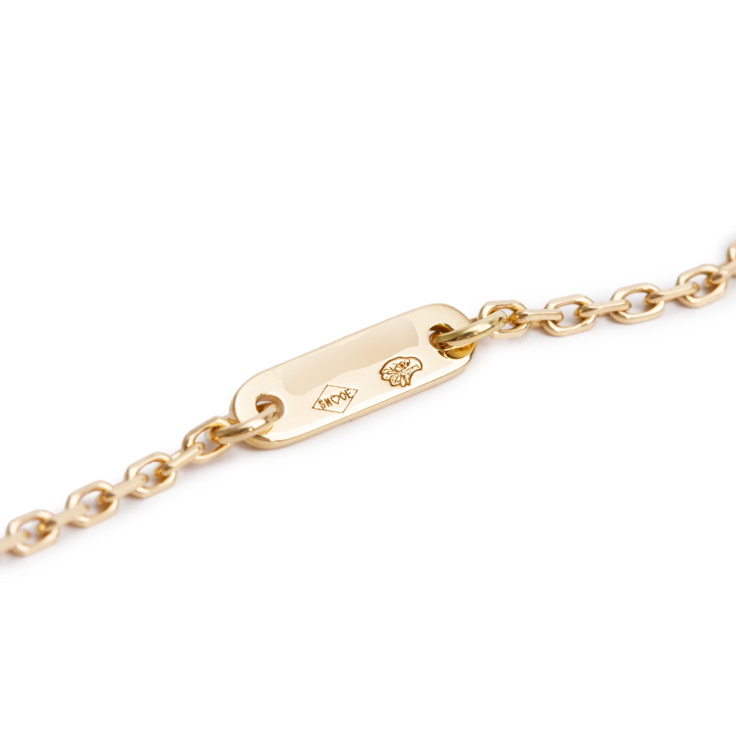 Van Cleef & Arpels 2024 18k Yellow Gold Sweet Alhambra Mother of Pearl Pendant Necklace w/ Box, Receipt & Certificate