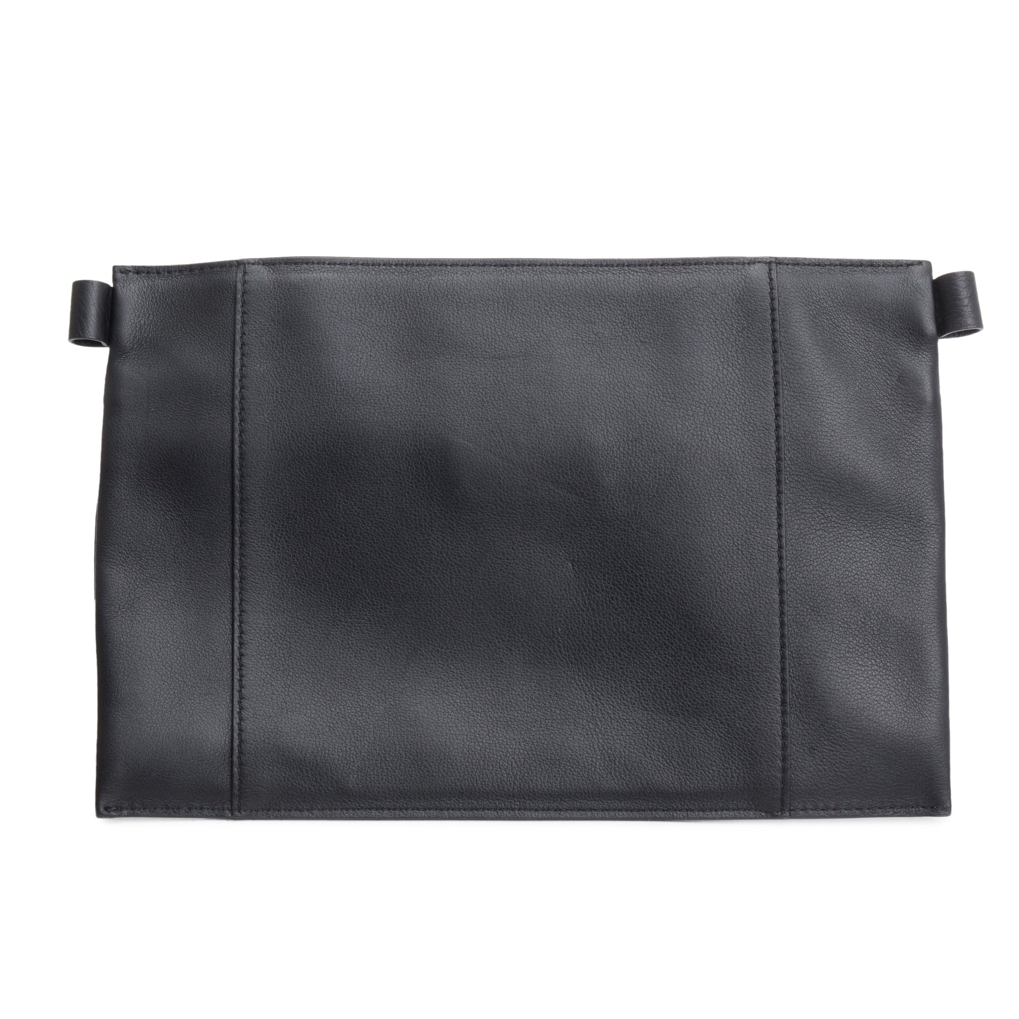 Valentino Black Calfskin Leather VLTN Messenger Pouch