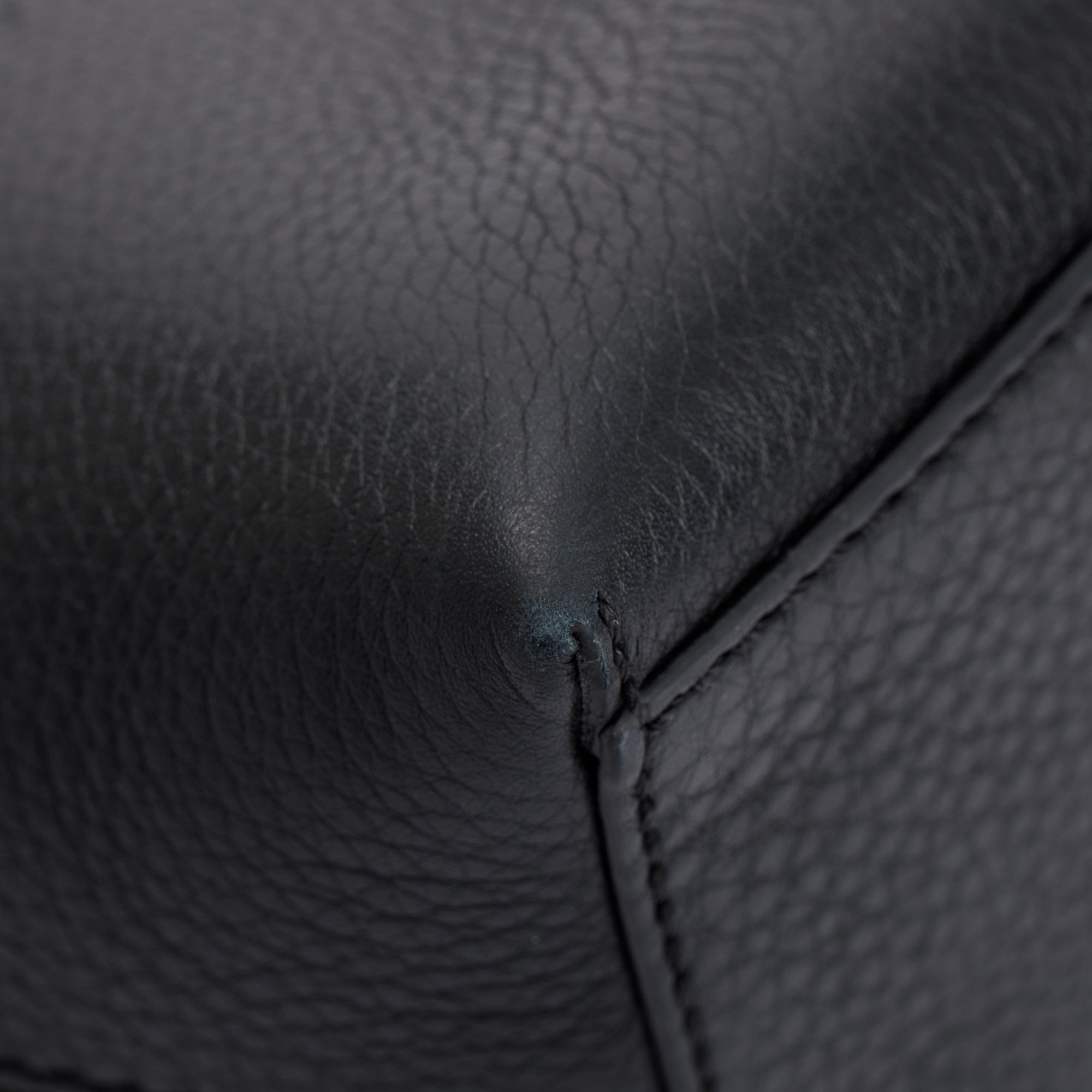 Valentino Black Grained Calfskin Rockstud Tote