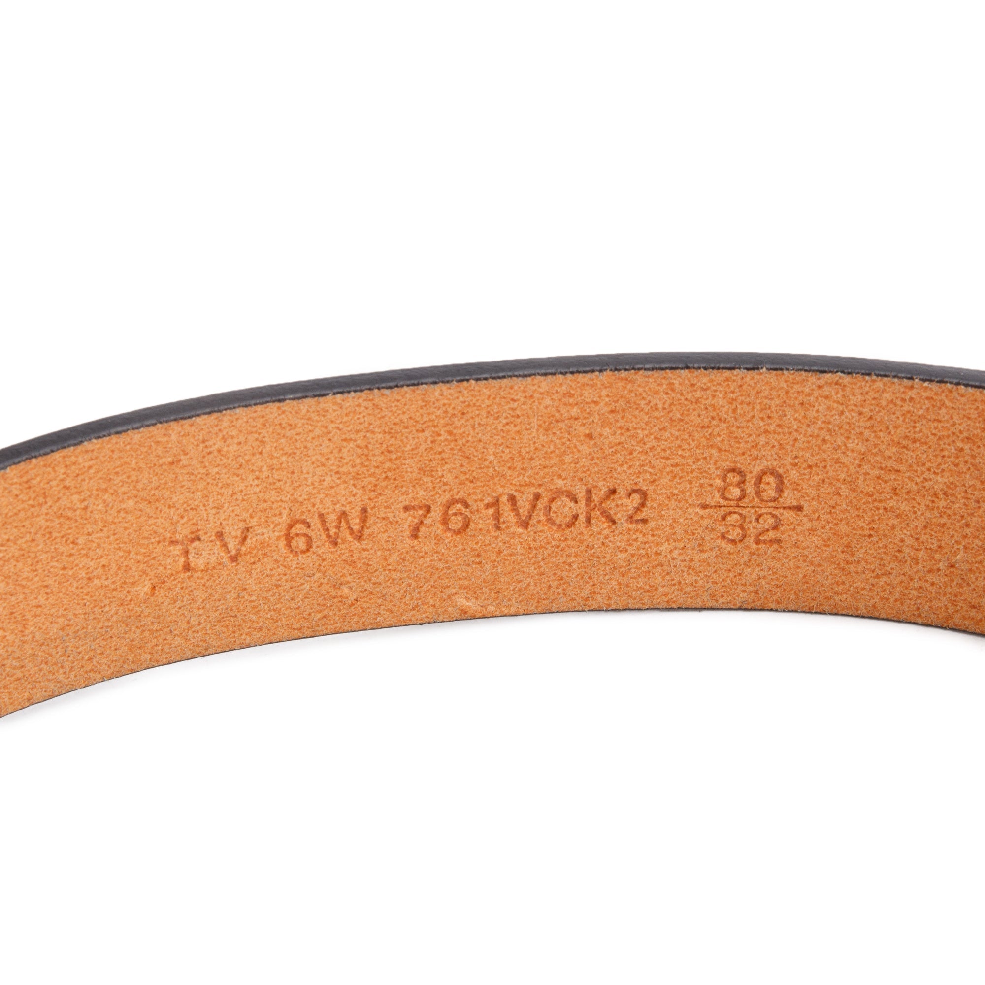 Valentino Brown Calfskin Vlogo Signature 30 MM Leather Belt, 80 32