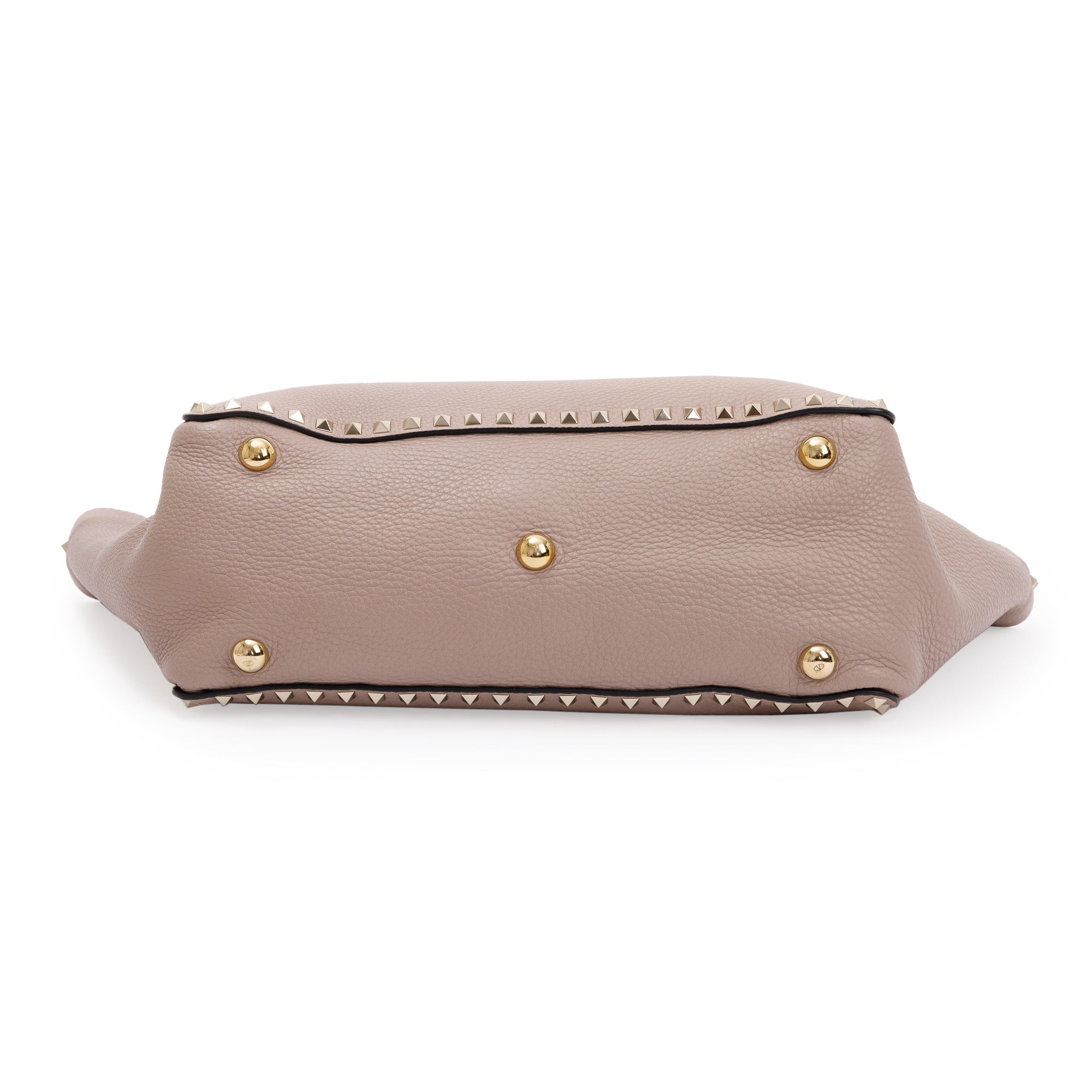 Valentino Medium Grainy Calfskin Rockstud Tote Bag w/ Strap