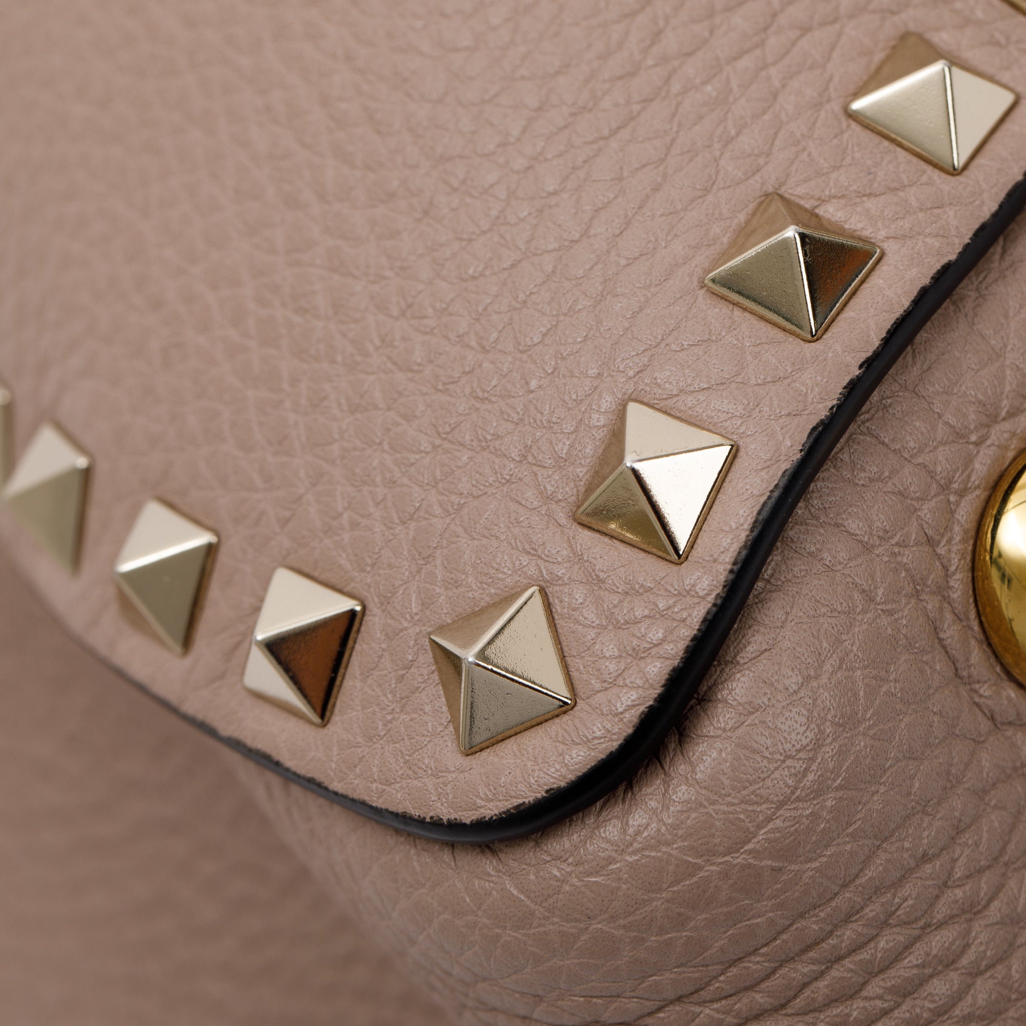 Valentino Medium Grainy Calfskin Rockstud Tote Bag w/ Strap