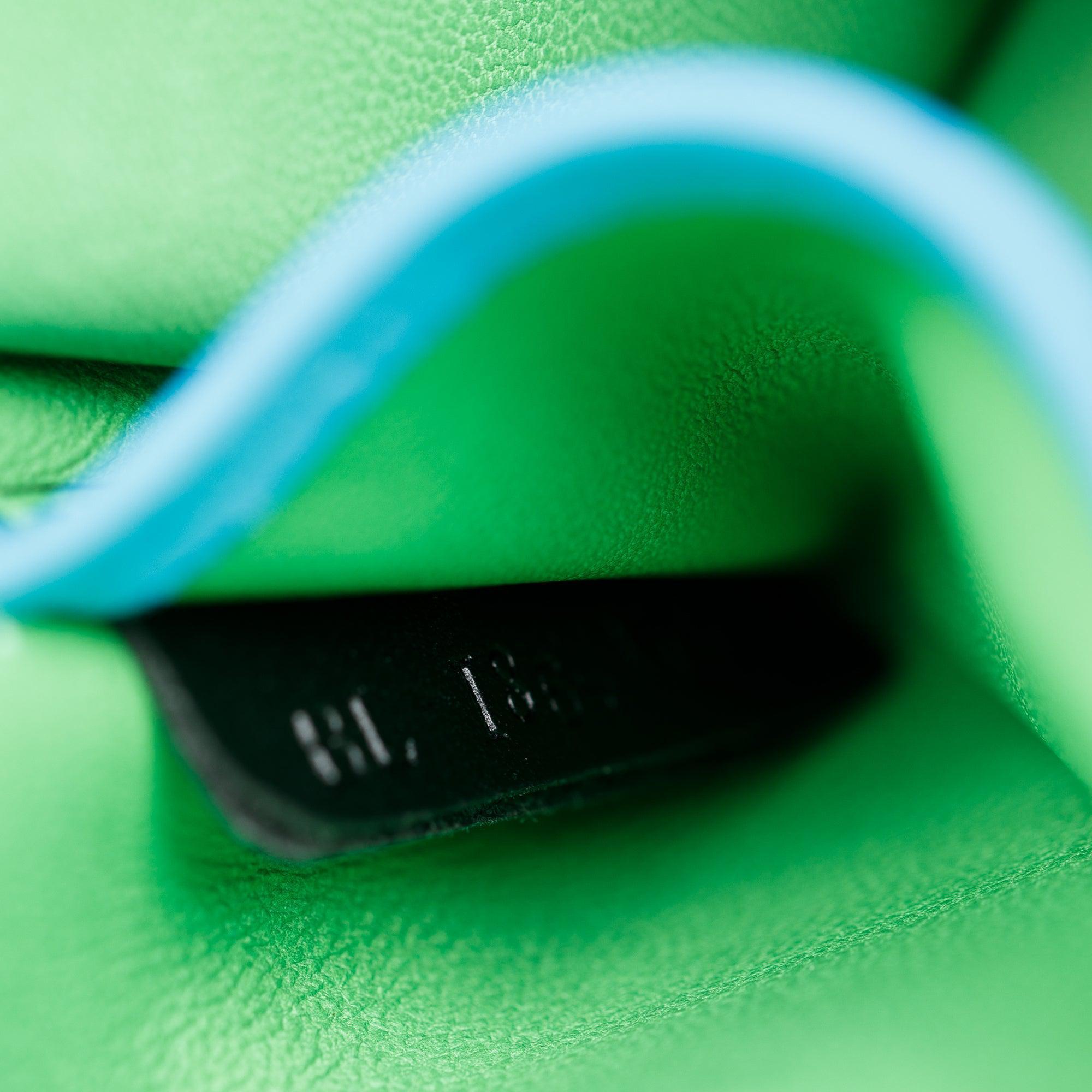 Valentino Multicolor Striped Calfskin Leather Mini 1973 Glam Lock Chain Bag