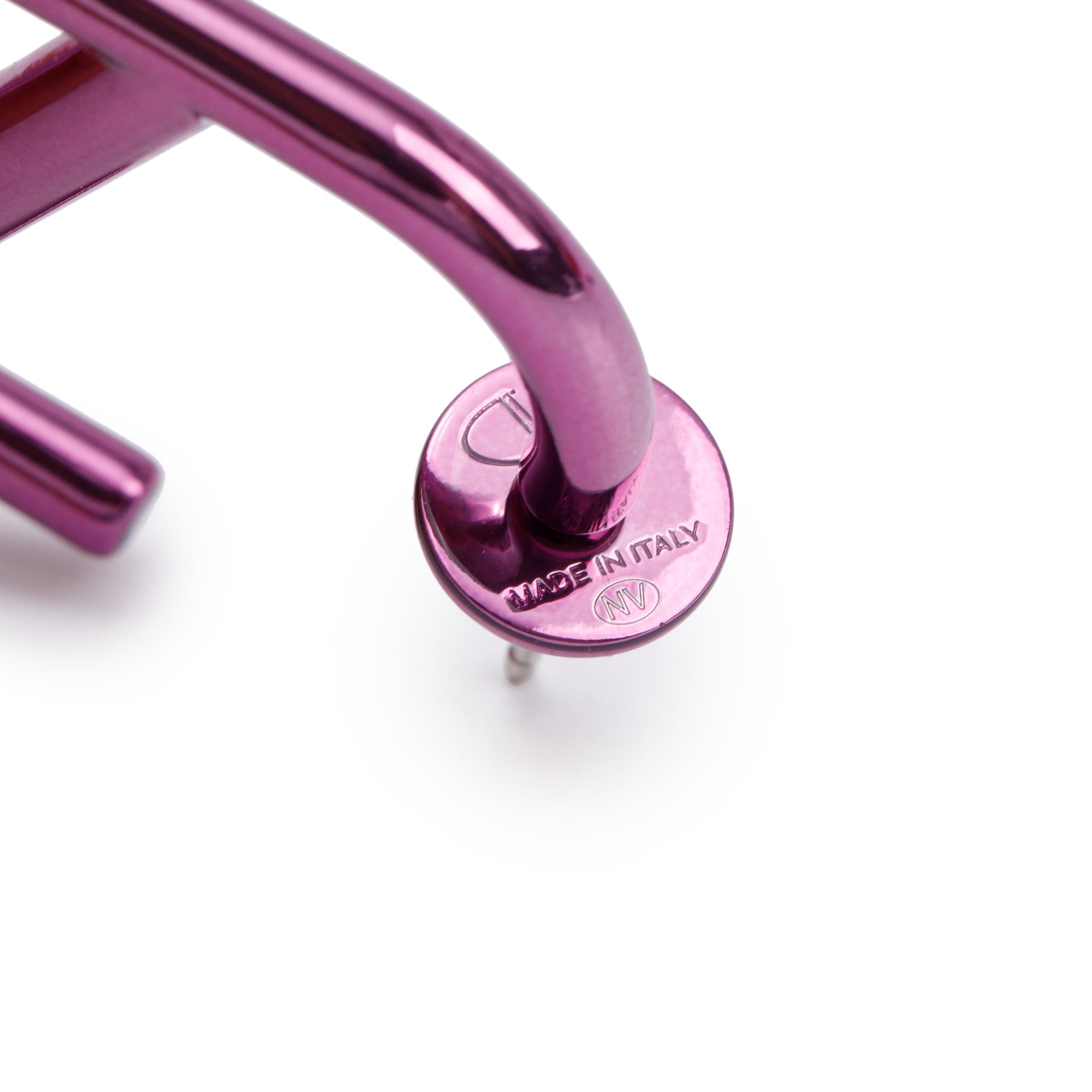 Valentino Purple VLogo Signature Hoop Earrings w/ Box