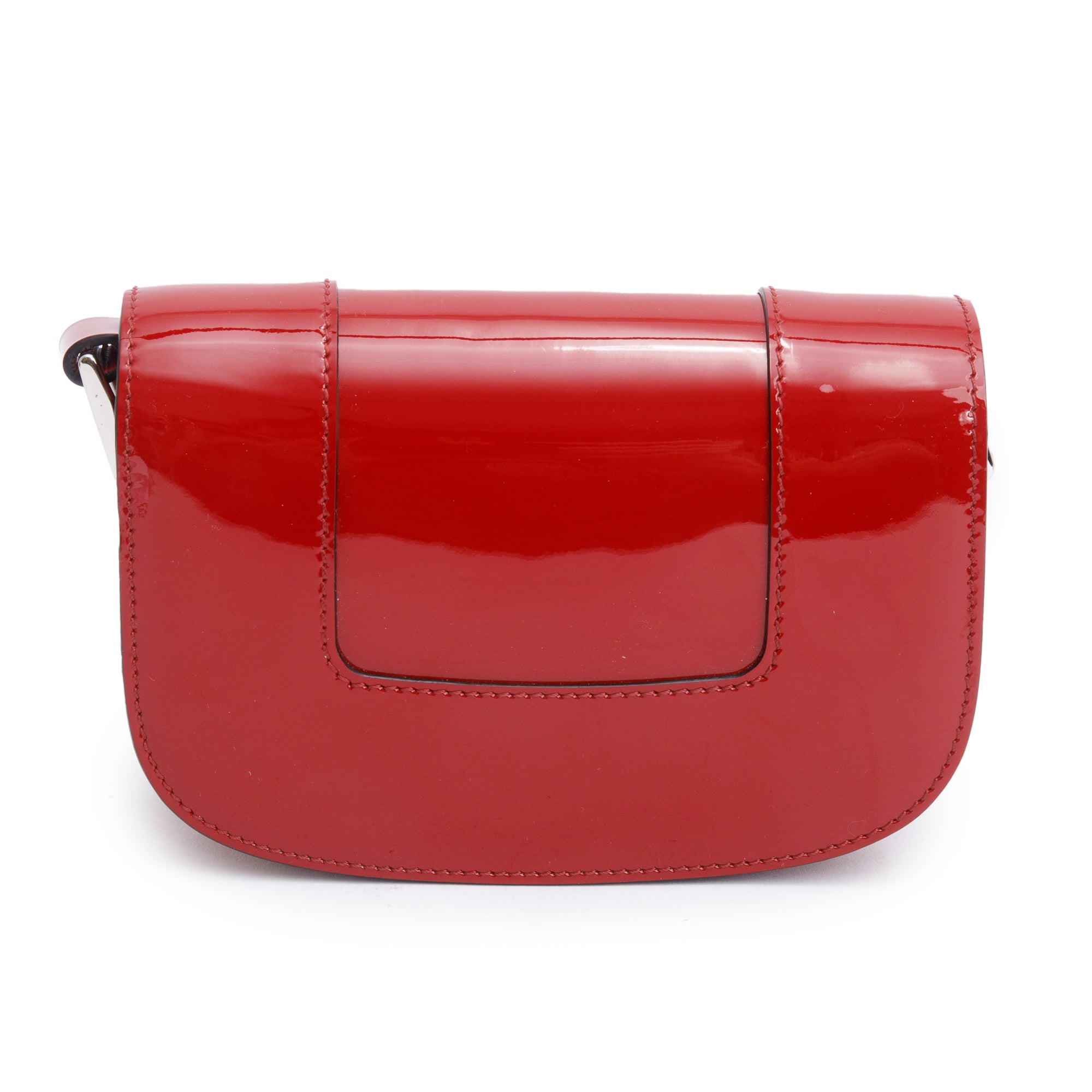 Valentino Red Patent Leather Small Supervee Crossbody Bag