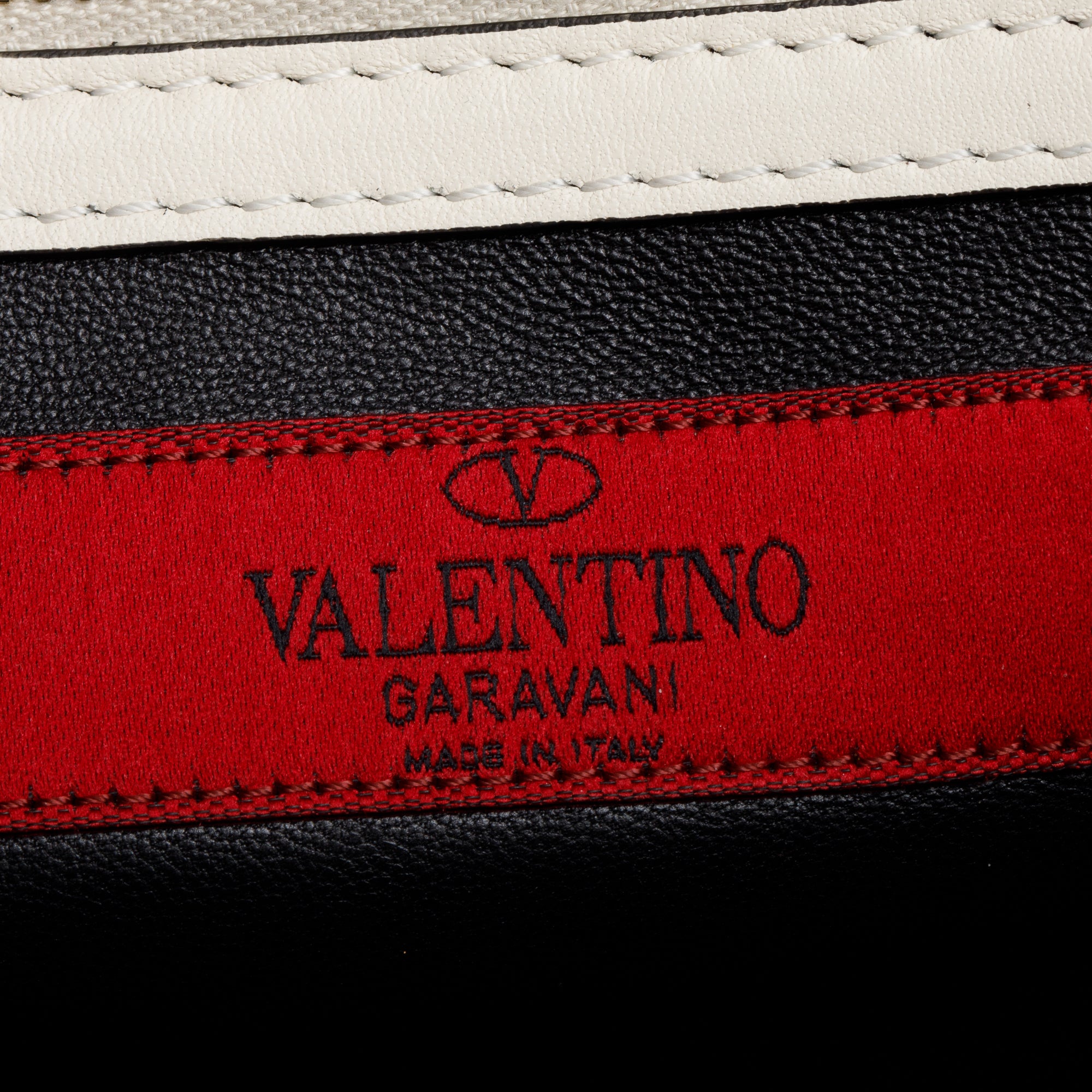 Valentino Tri-color Calfskin Leather Small Glam Lock Chain Bag
