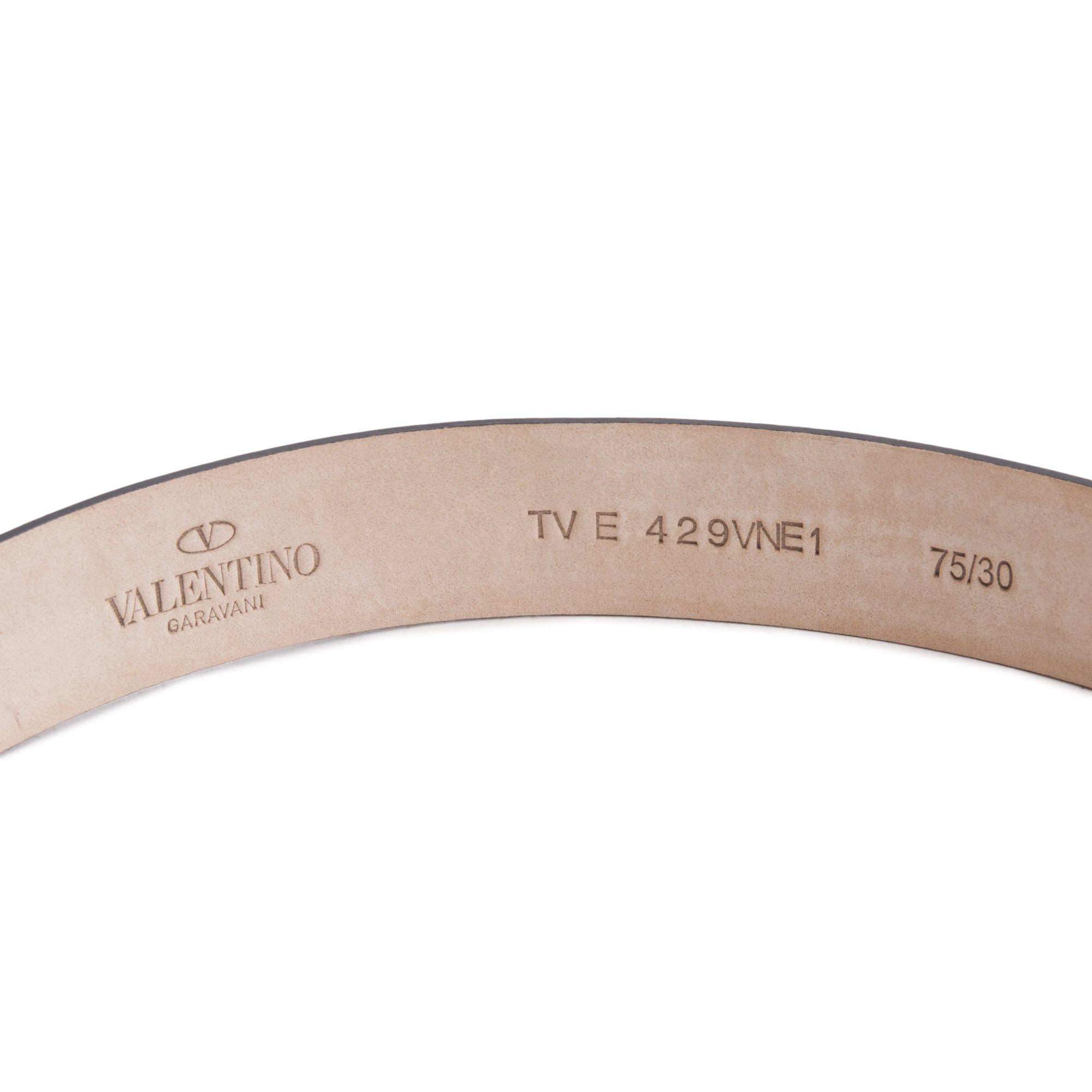 Valentino Turquoise Patent Leather Vlogo Signature 30 MM Leather Belt, 75 30