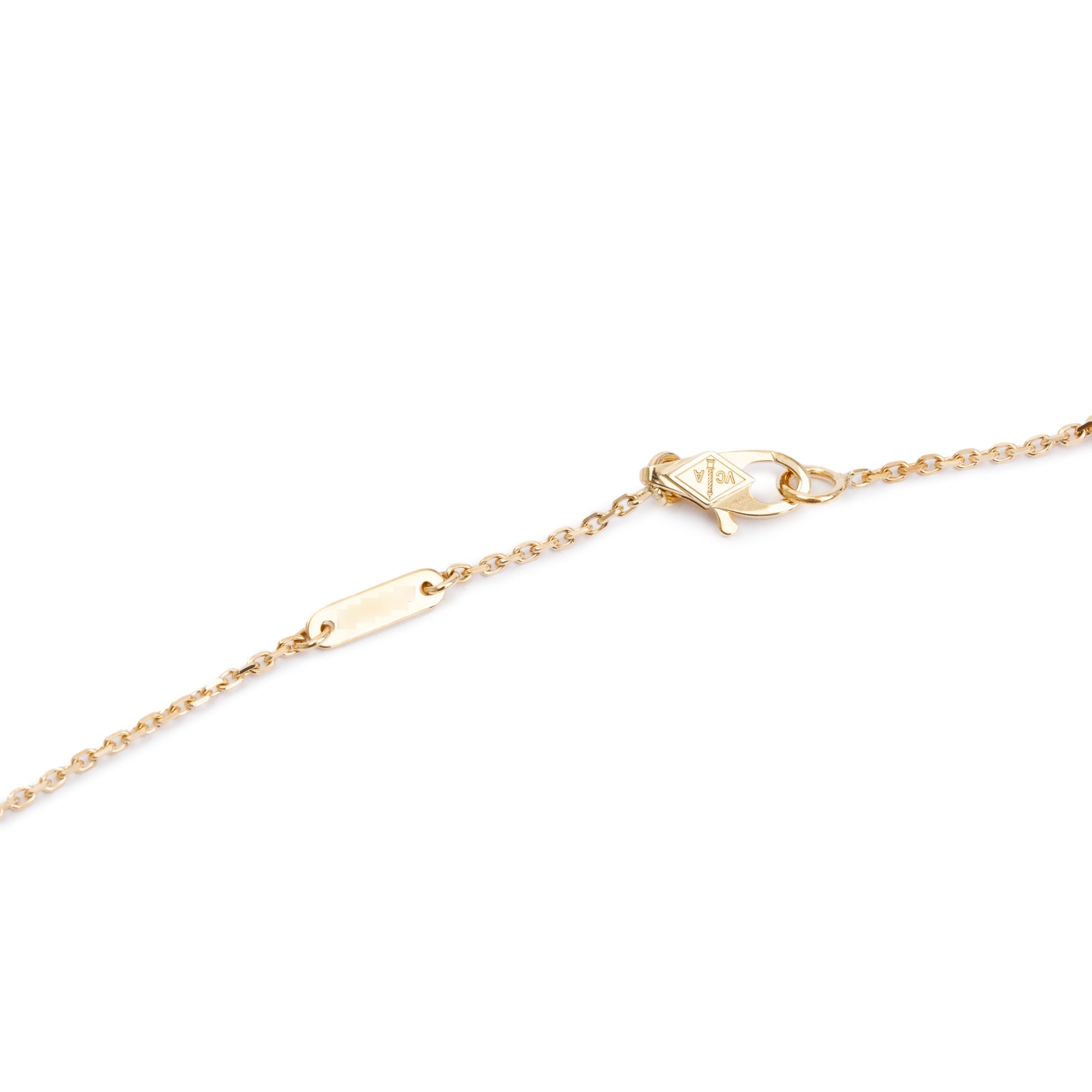 Van Cleef & Arpels 18k Rose Gold Sweet Alhambra Mother of Pearl Pendant Necklace w/ Box & Certificate