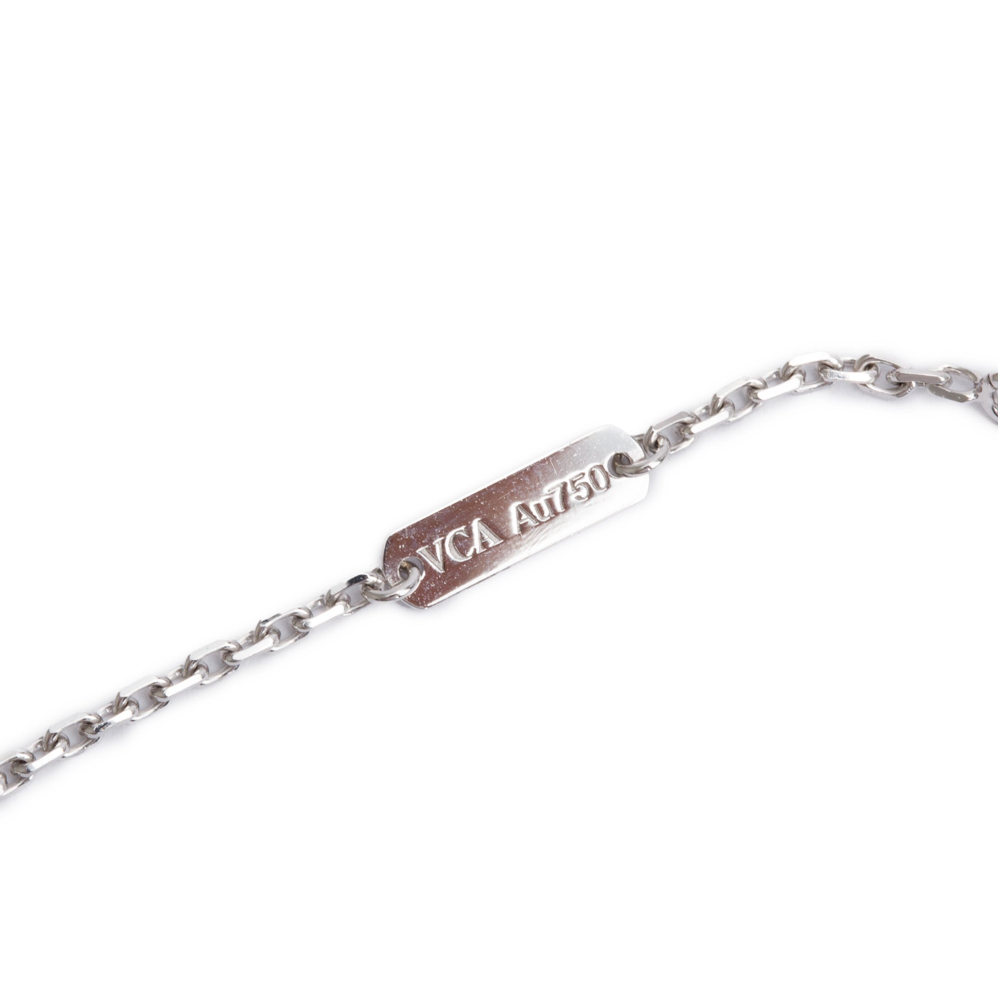 Van Cleef & Arpels 18k White Gold Diamond Frivole Pendant Necklace, Large Model w/ Pouch & Certificate