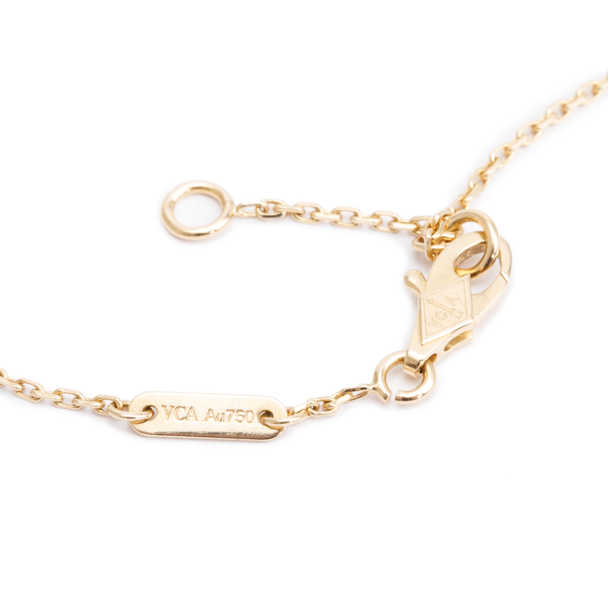 Van Cleef & Arpels 18k Yellow Gold Emerald Frivole Bracelet, Mini Model