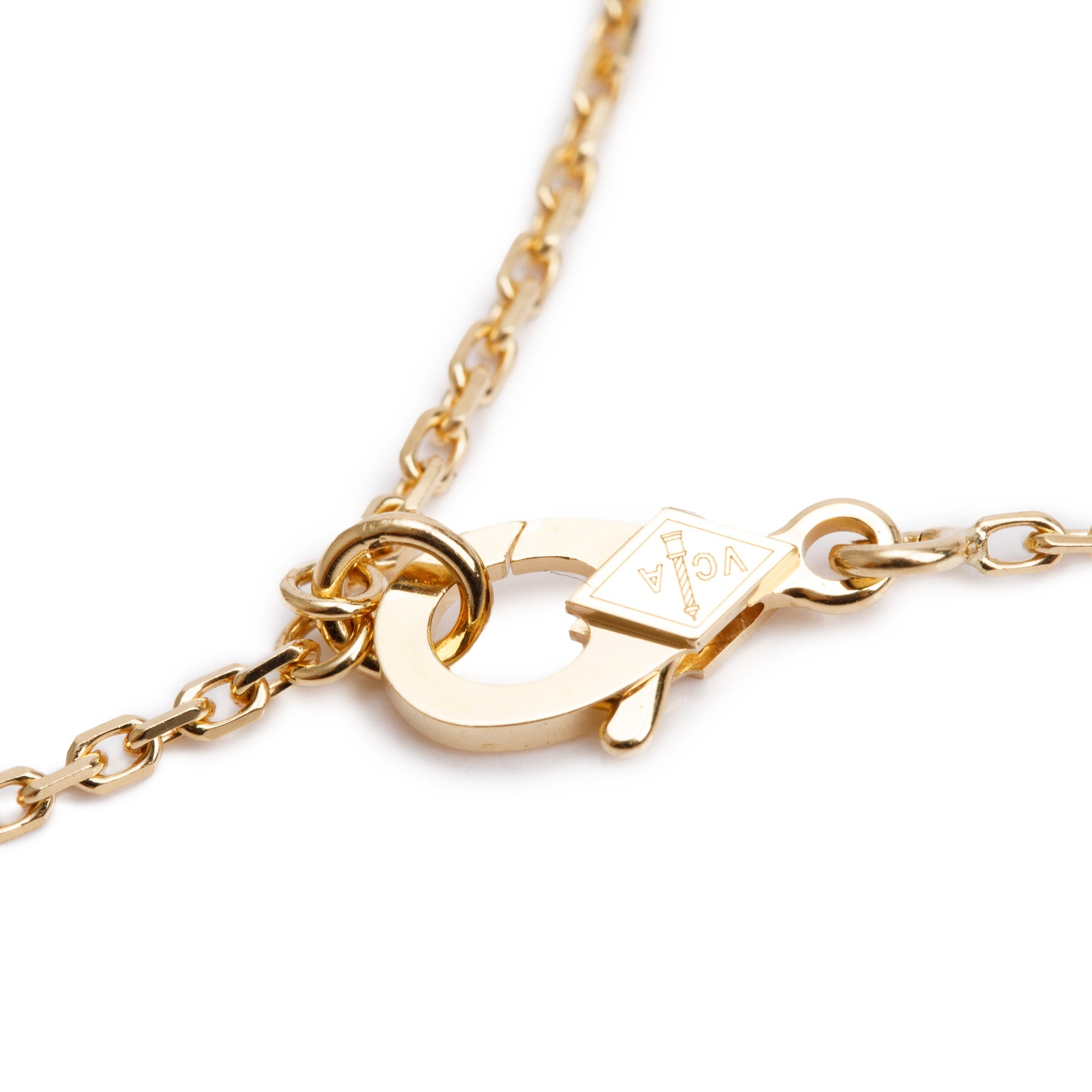 Van Cleef & Arpels 18k Yellow Gold Vintage Alhambra Pendant Necklace