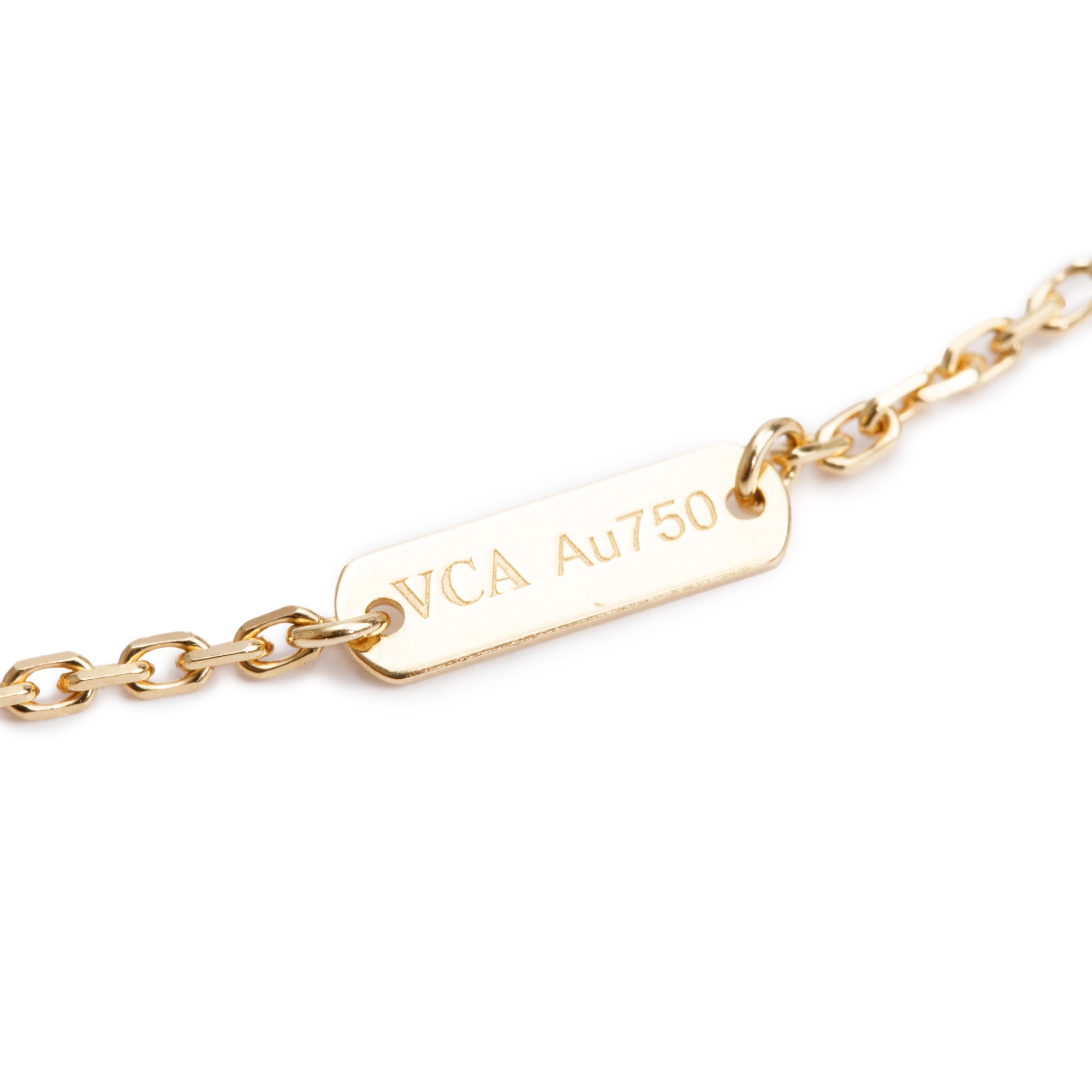 Van Cleef & Arpels 18k Yellow Gold Vintage Alhambra Pendant Necklace