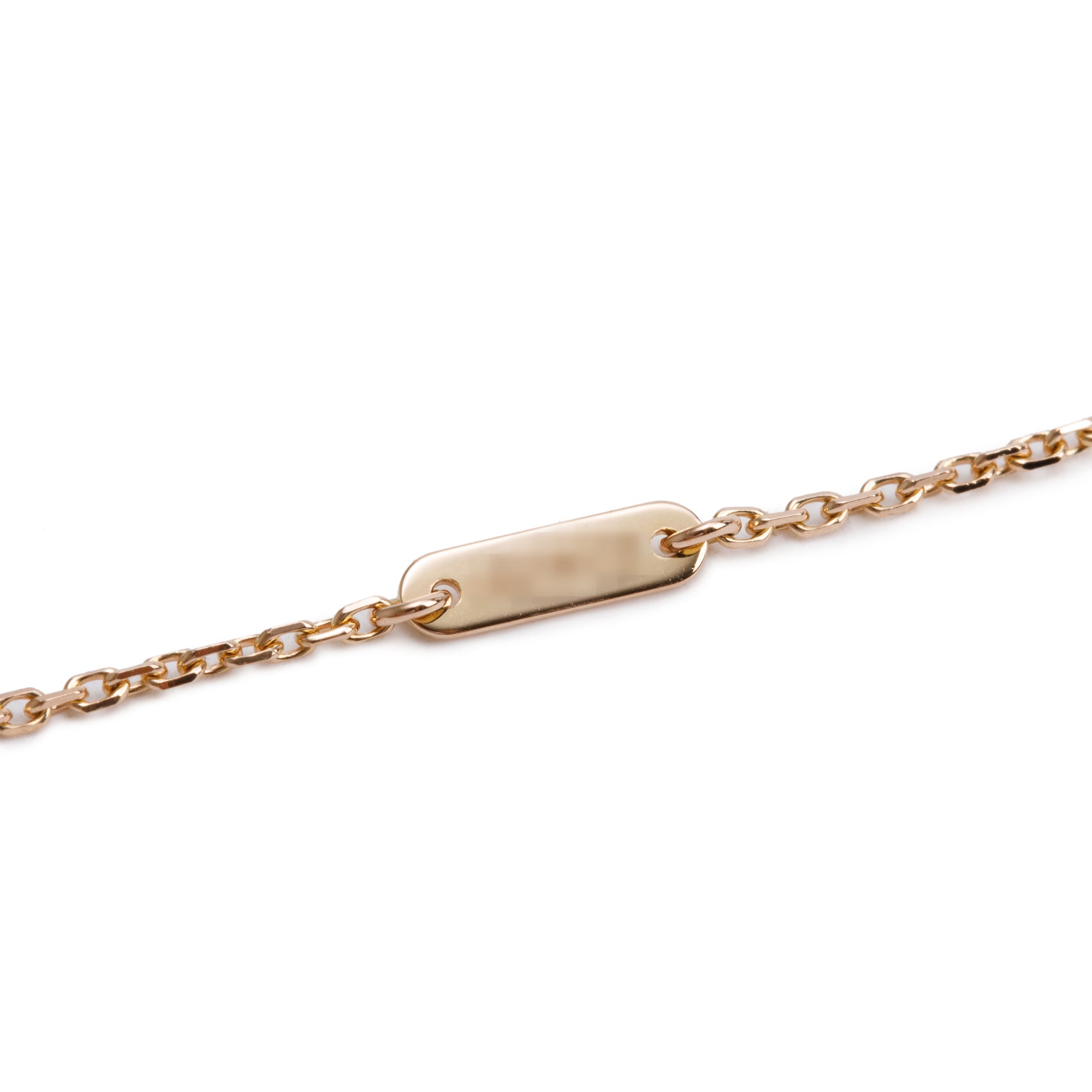 Van Cleef & Arpels 2022 18k Rose Gold Sweet Alhambra Carnelian Pendant Necklace w/ Box, Receipt & Certificate