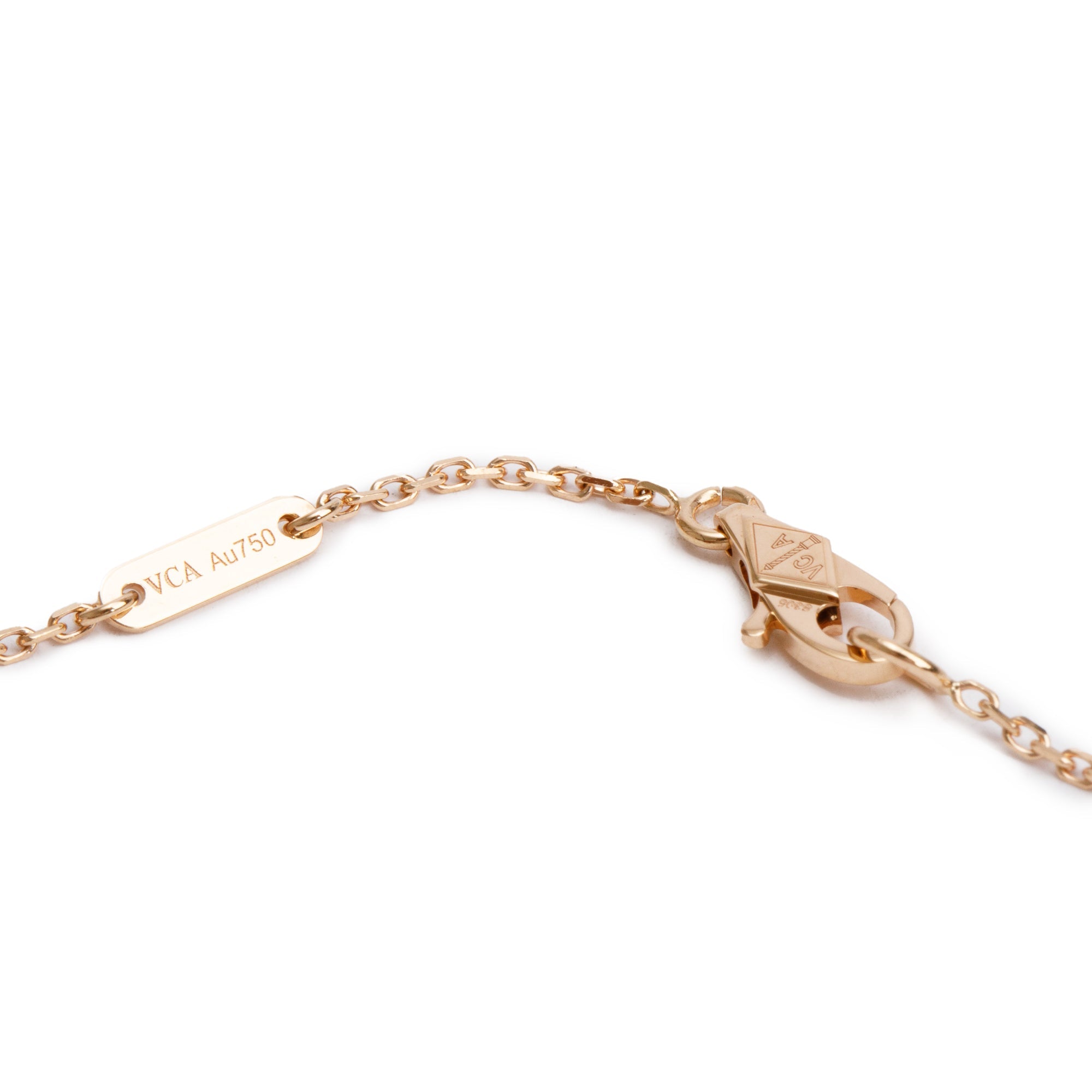Van Cleef & Arpels 2023 18k Rose Gold Sweet Hearts Carnelian Pendant Necklace w/ Certificate