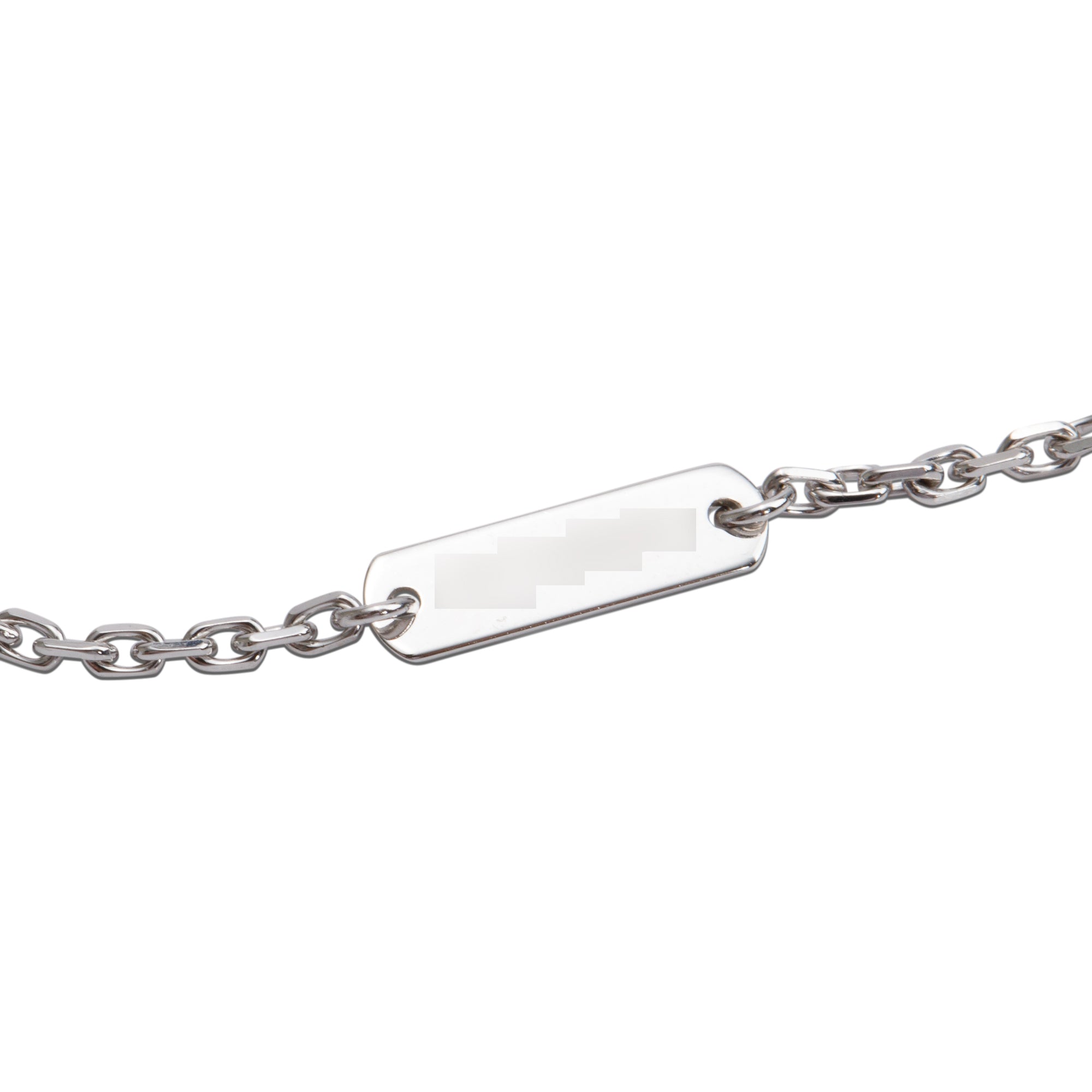 Van Cleef & Arpels 2023 18k White Gold Vintage Alhambra Mother of Pearl Pendant Necklace w/ Box, Receipt & Certificate