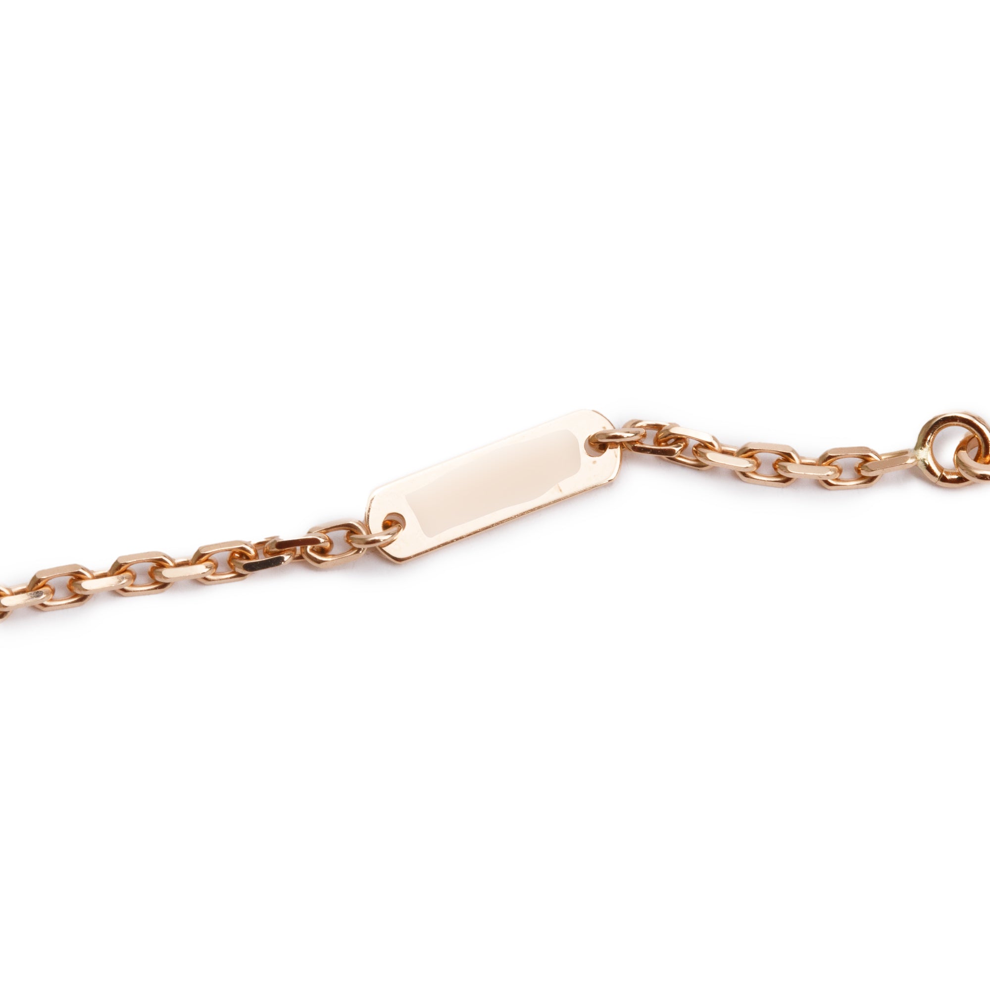 Van Cleef & Arpels 2024 18k Rose Gold Diamond Frivole Pendant Necklace,Small Model w/ Box, Receipt & Certificate