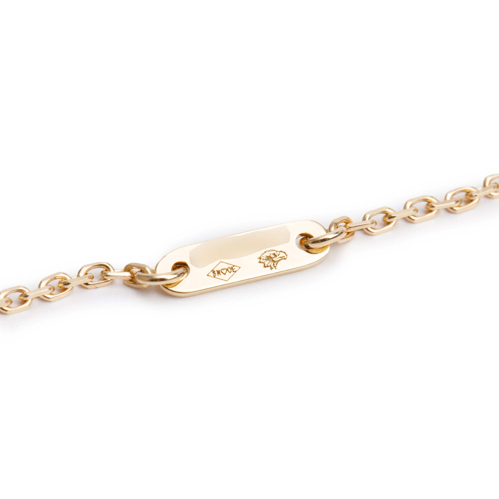 Van Cleef & Arpels 2024 18k Yellow Gold Sweet Alhambra Mother of Pearl Butterfly Pendant Necklace w/ Box, Receipt & Certificate