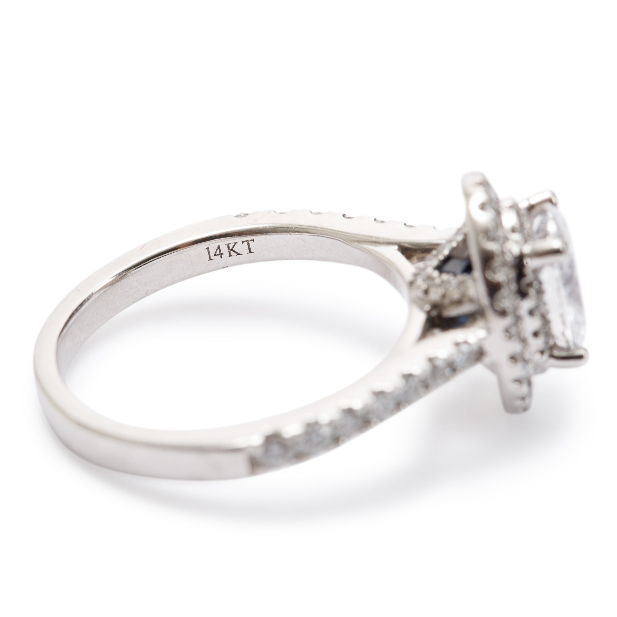 Vera Wang 14k White Gold Love 1.02 ct. Diamond Engagement Ring