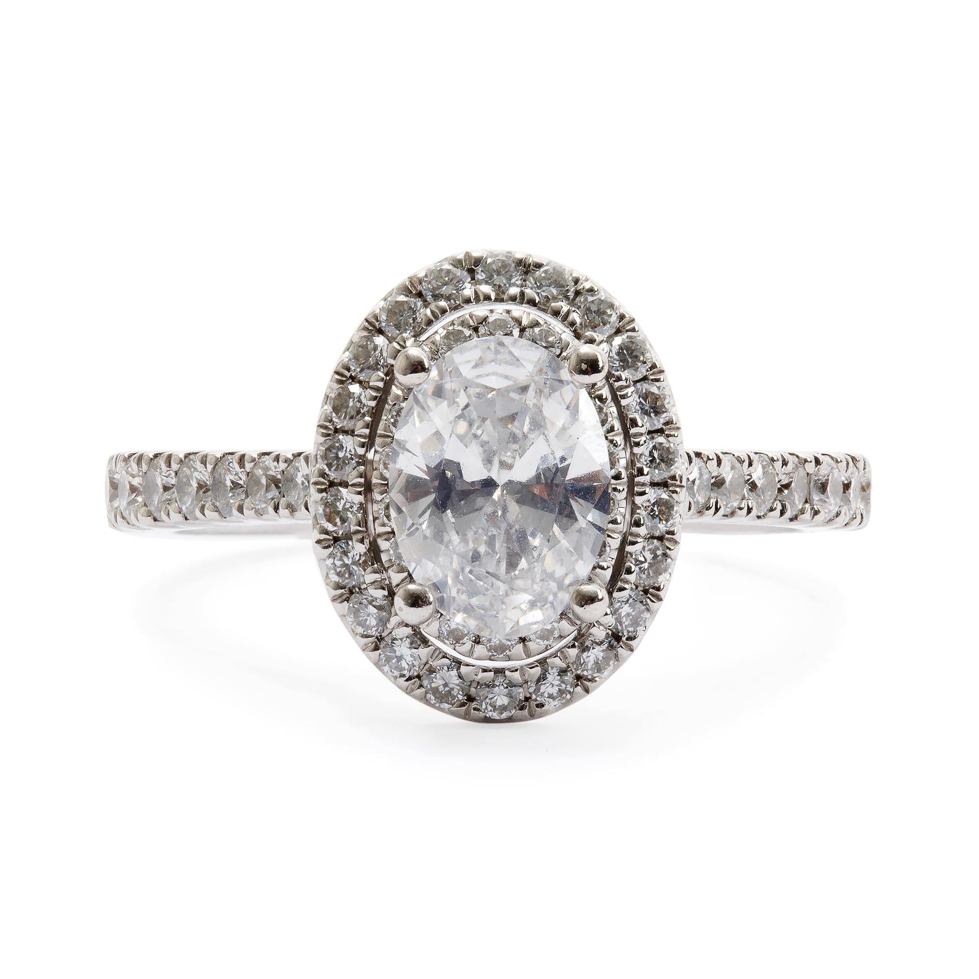 Vera Wang 14k White Gold Love 1.02 ct. Diamond Engagement Ring