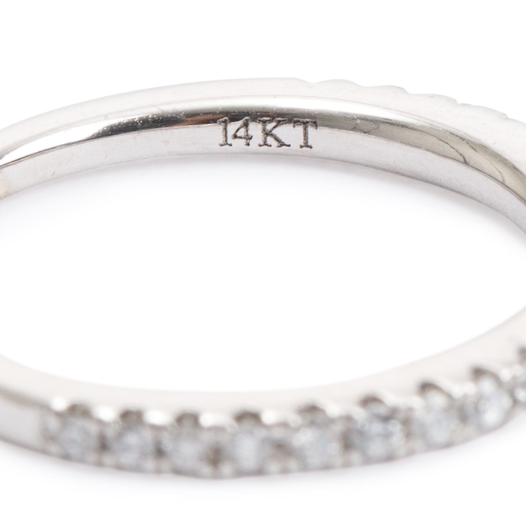 Vera Wang Love 14k White Gold Diamond Wedding Band Ring