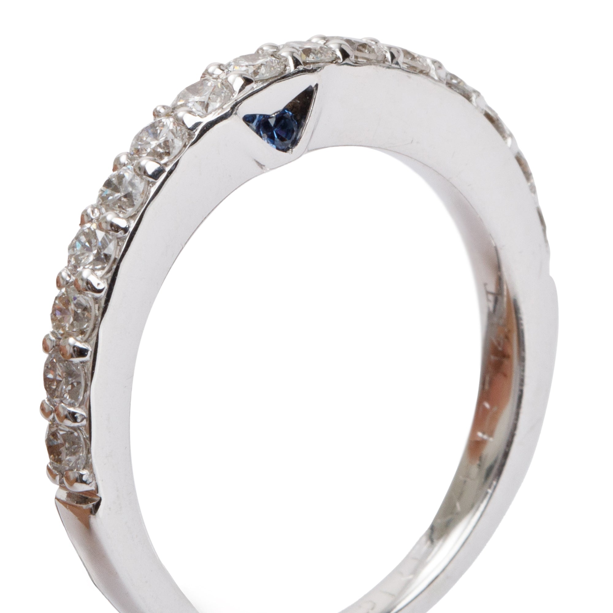 Vera Wang Love 14k White Gold Diamond Wedding Band Ring, Size 5.25