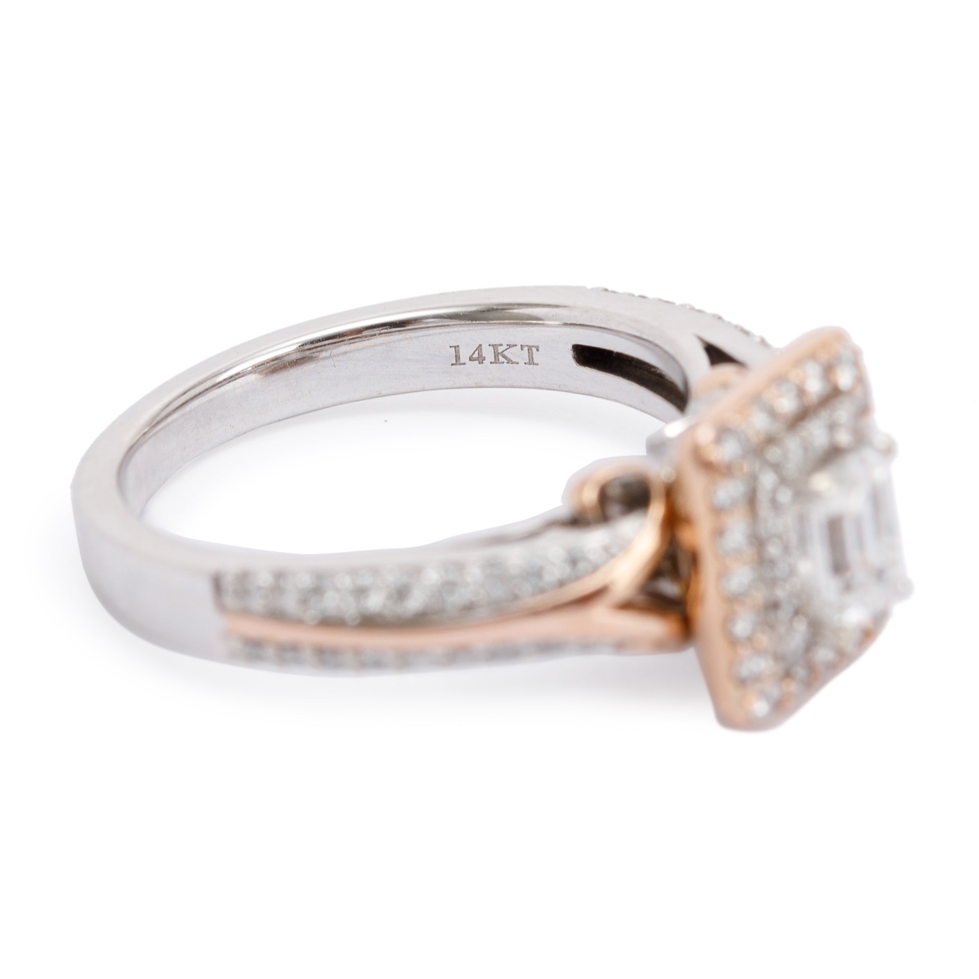 Vera Wang Two-Tone Love Diamond Engagement Ring