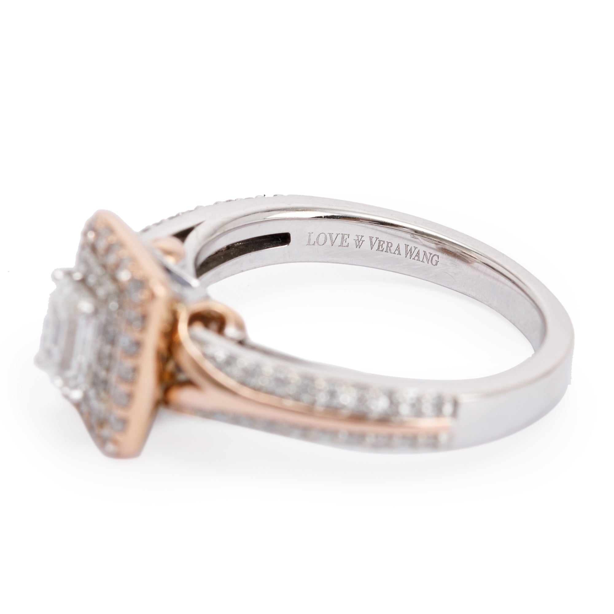 Vera Wang Two-Tone Love Diamond Engagement Ring