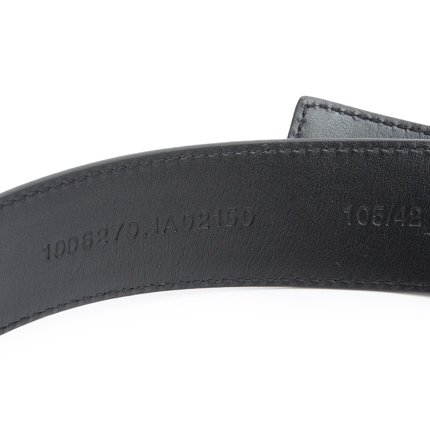 Versace Black Insignia Leather Medusa Oval Buckle Belt 105 42