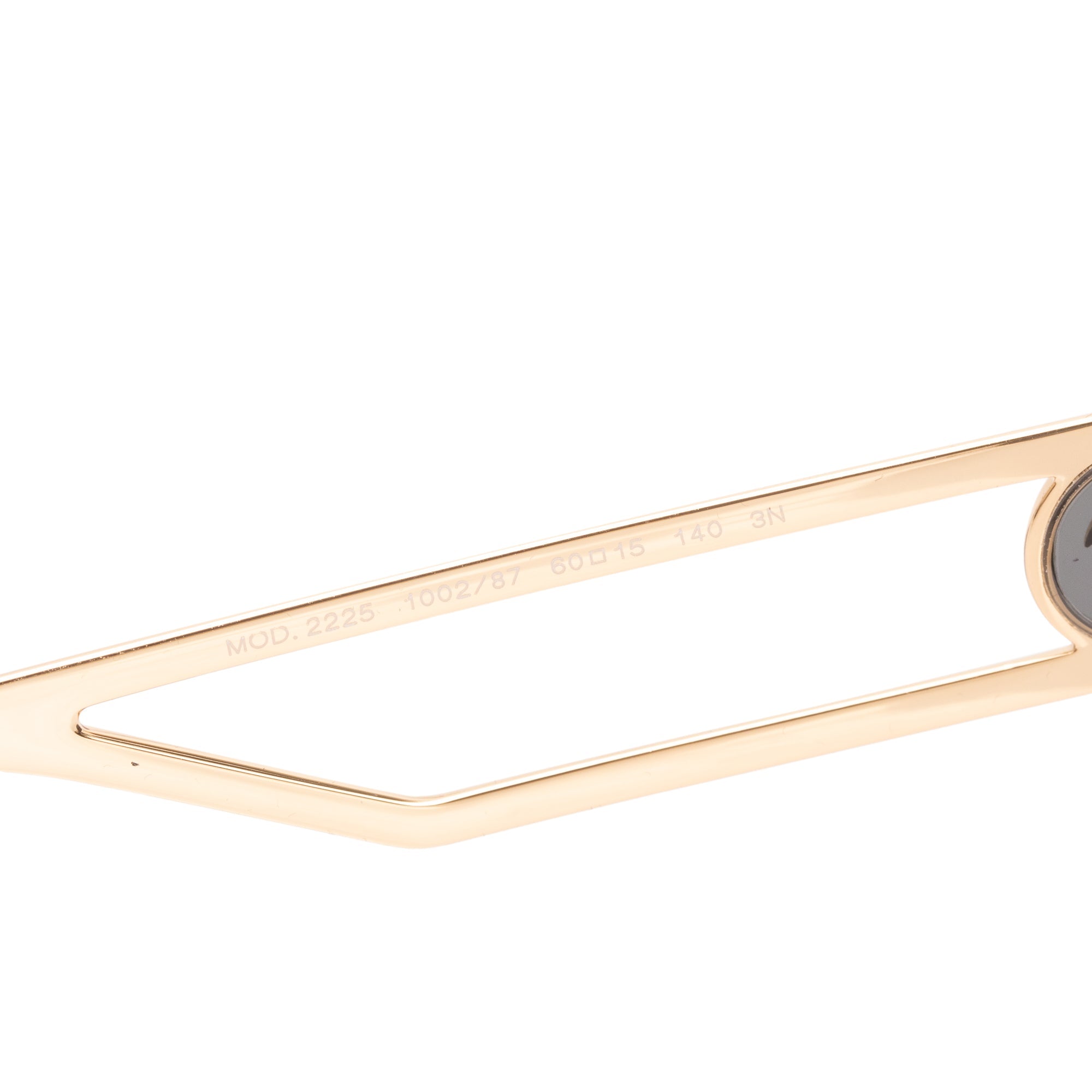 Versace 2225 Gold Tone Metal Medusa Navigator Aviator Sunglasses w/ Box & Case