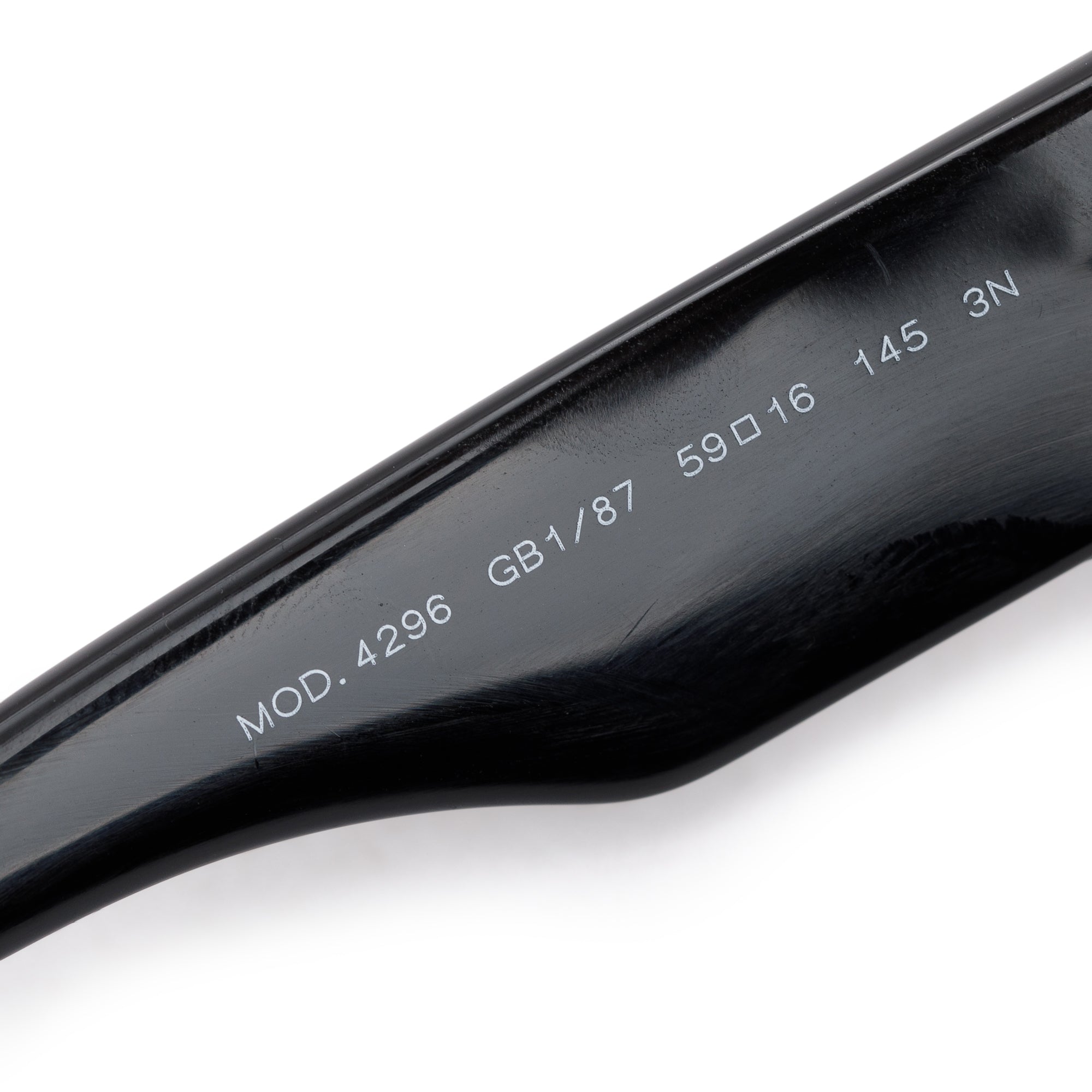 Versace 4296 Black Acetate Greca Sunglasses w/ Case